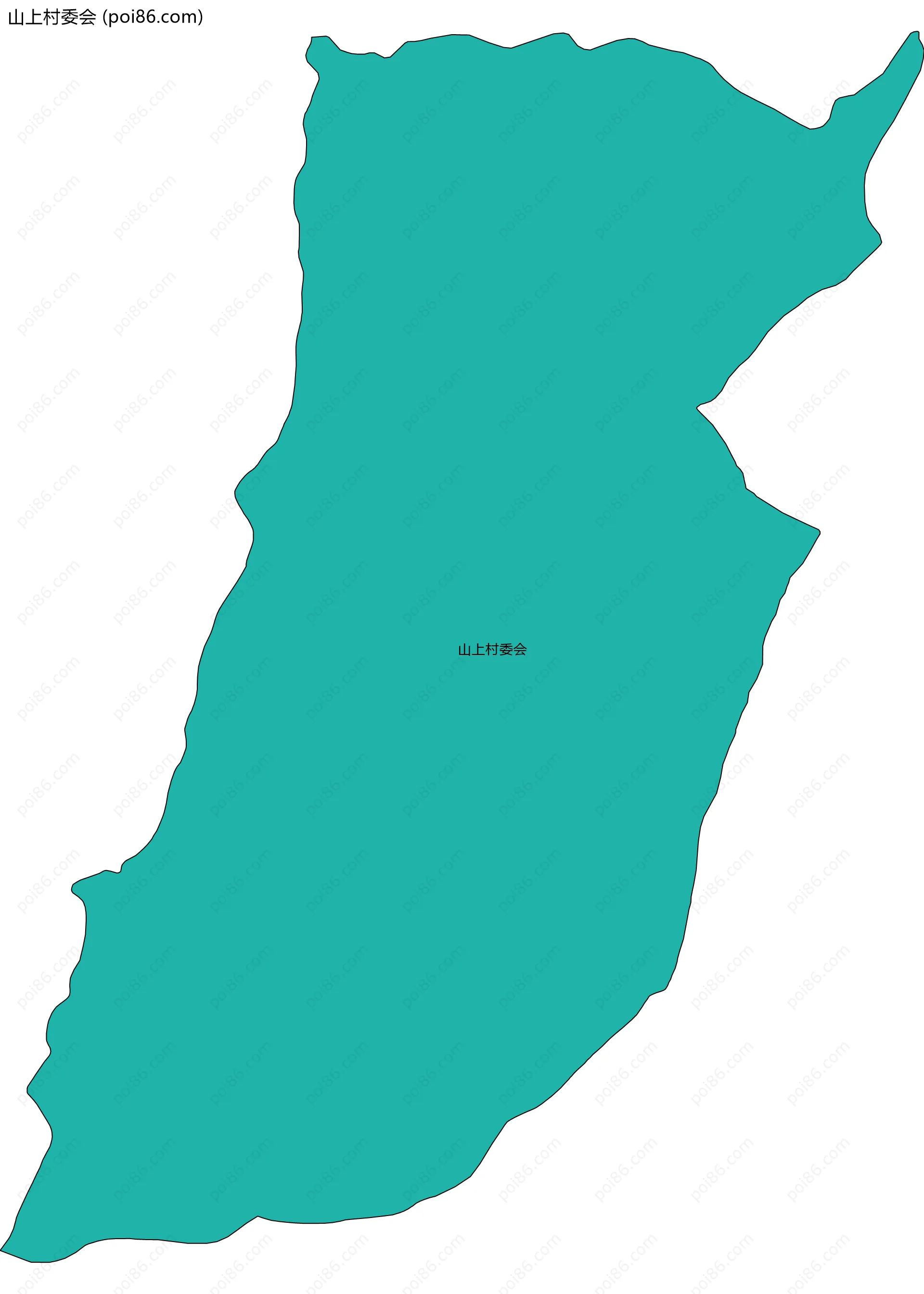 山上村委会边界地图