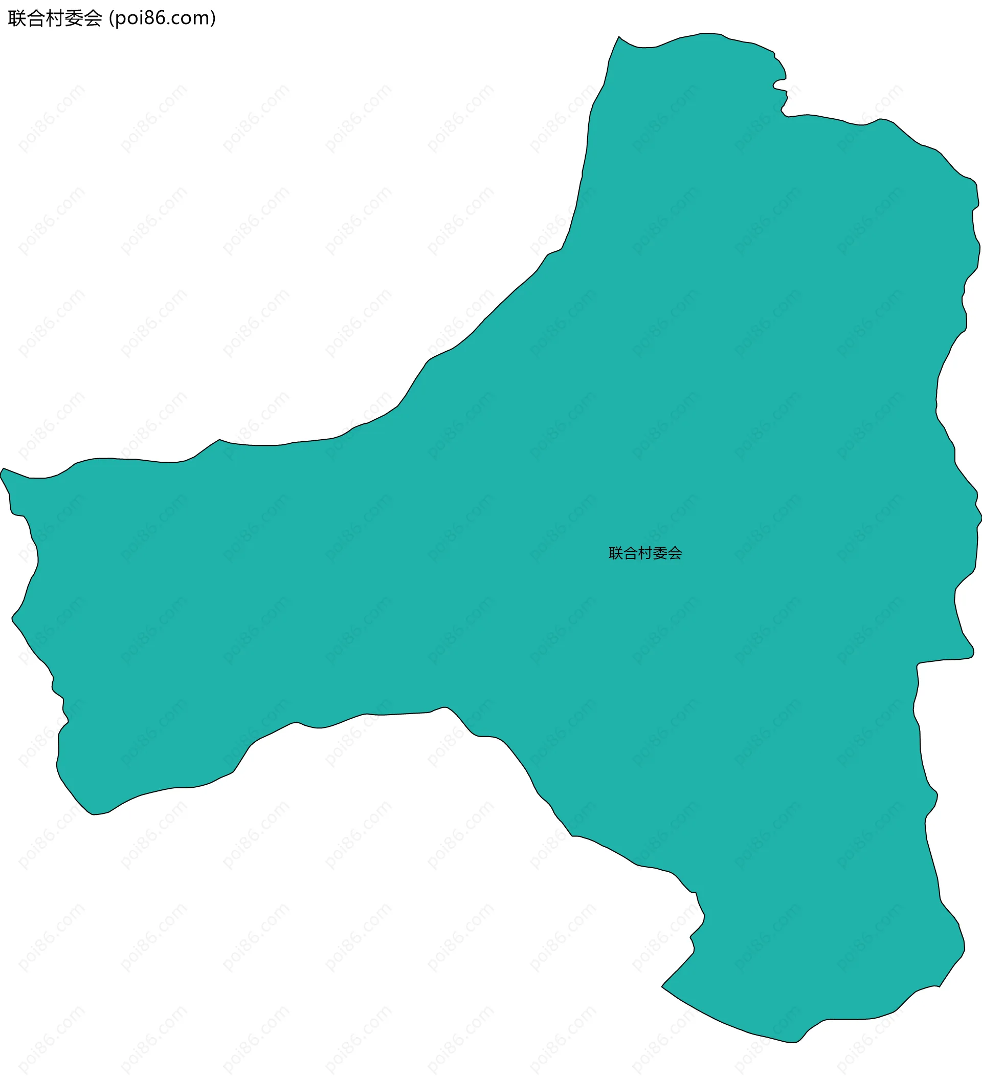 联合村委会边界地图