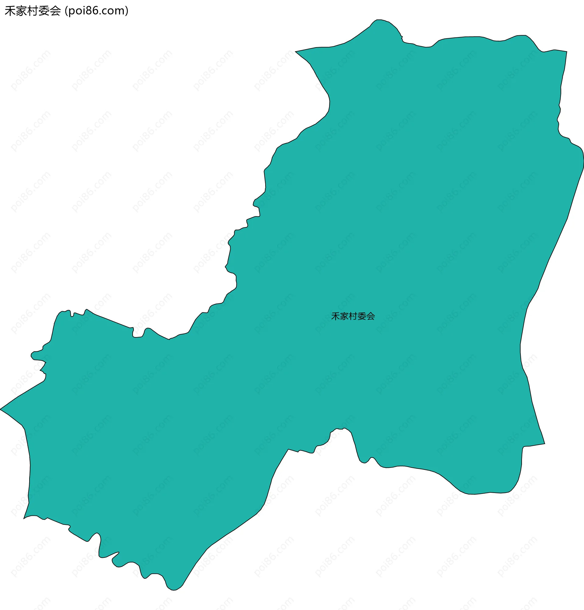 禾家村委会边界地图