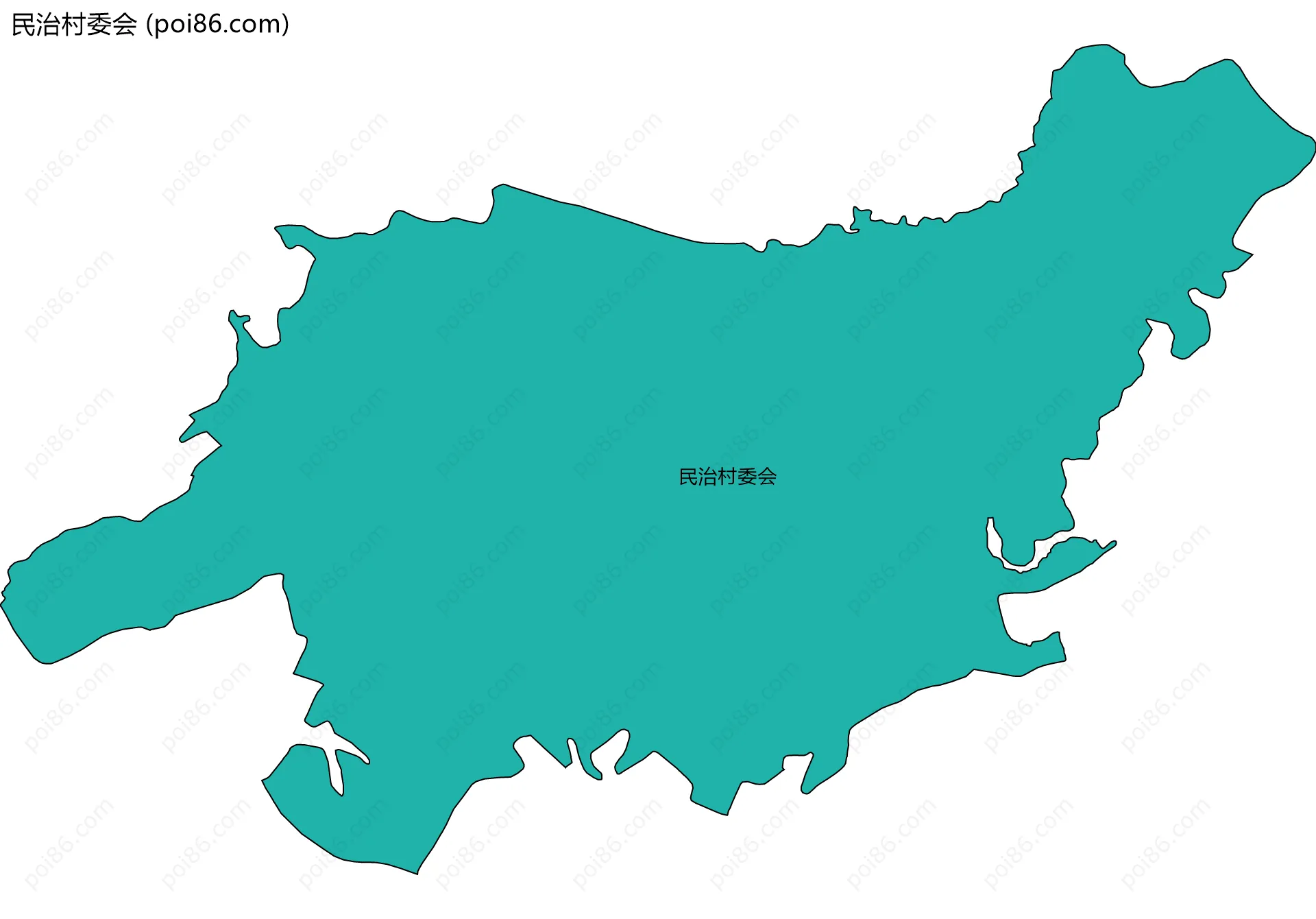 民治村委会边界地图