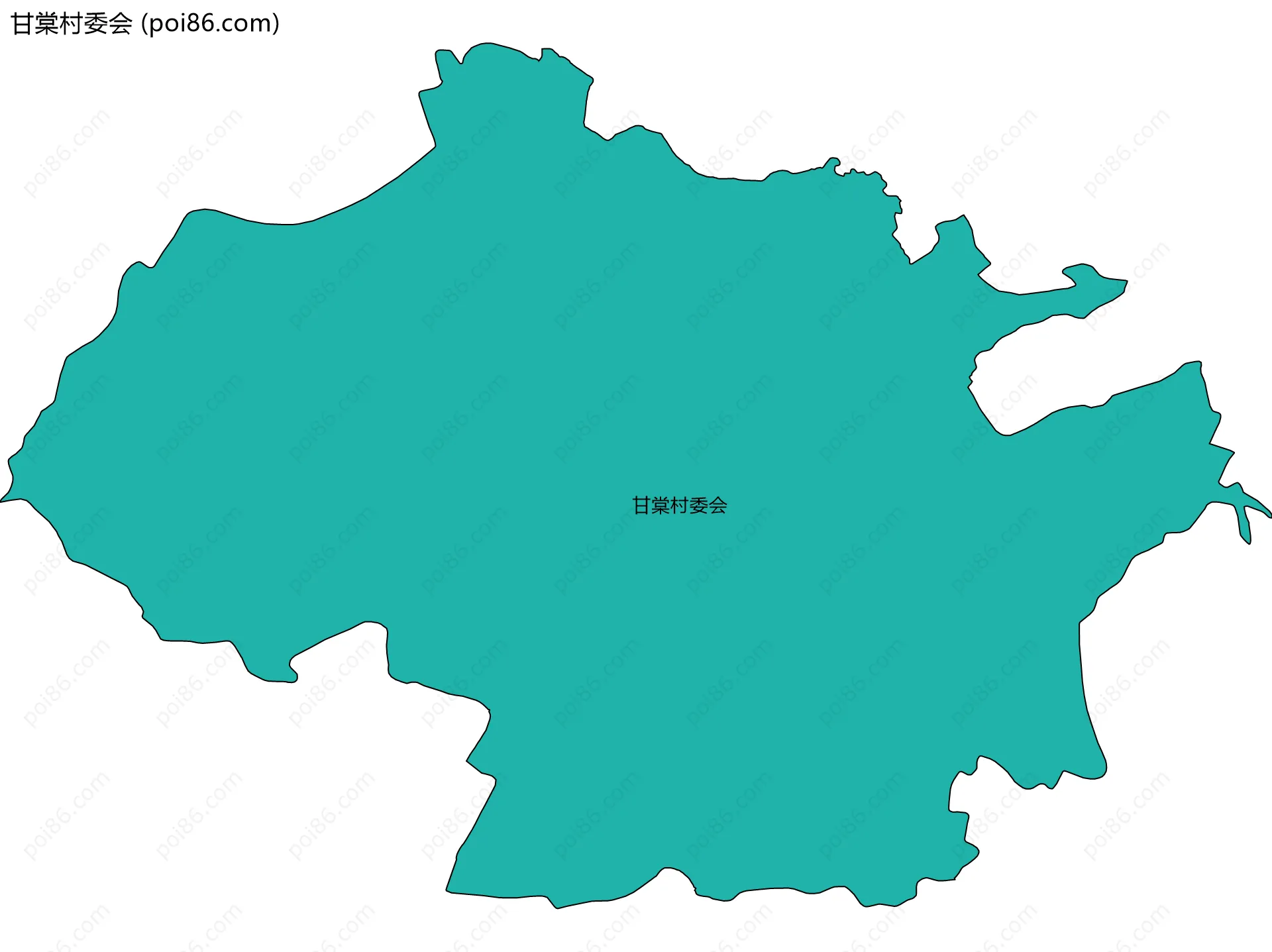 甘棠村委会边界地图