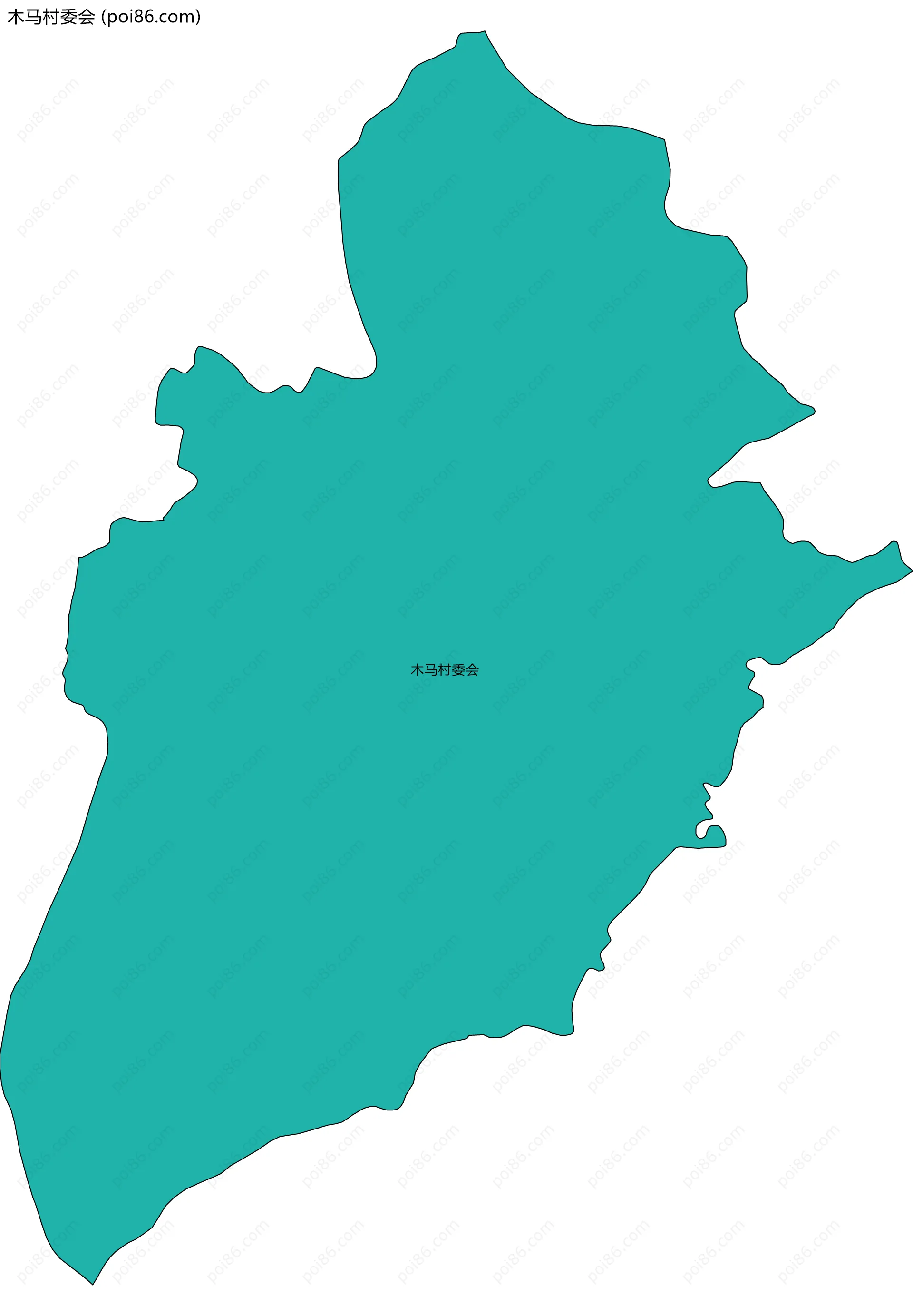 木马村委会边界地图