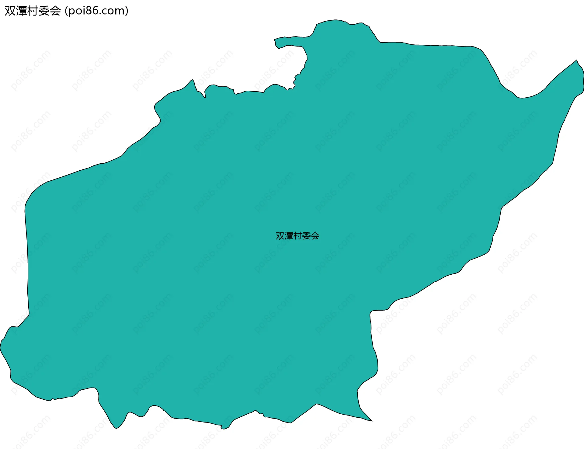 双潭村委会边界地图