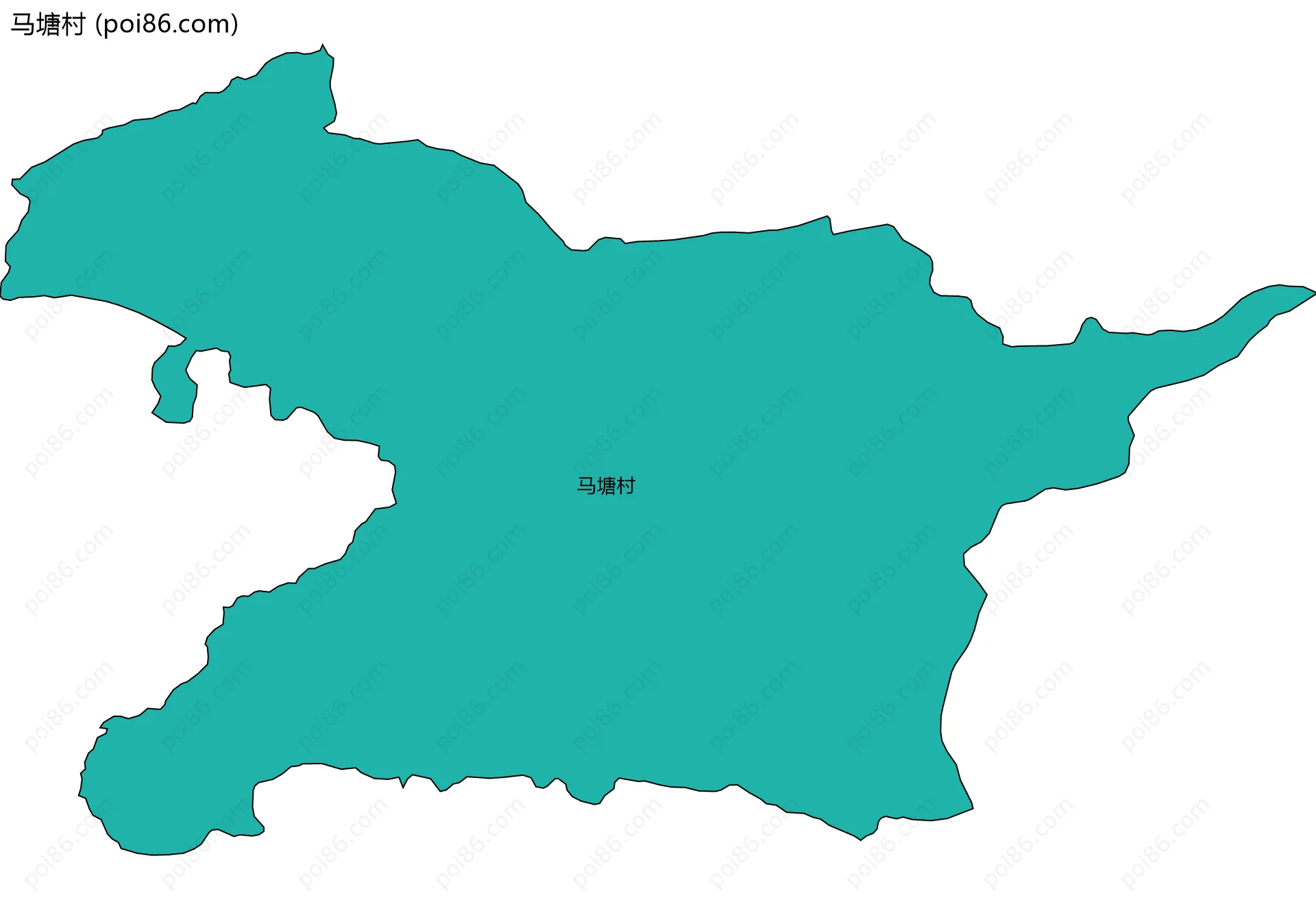 马塘村边界地图