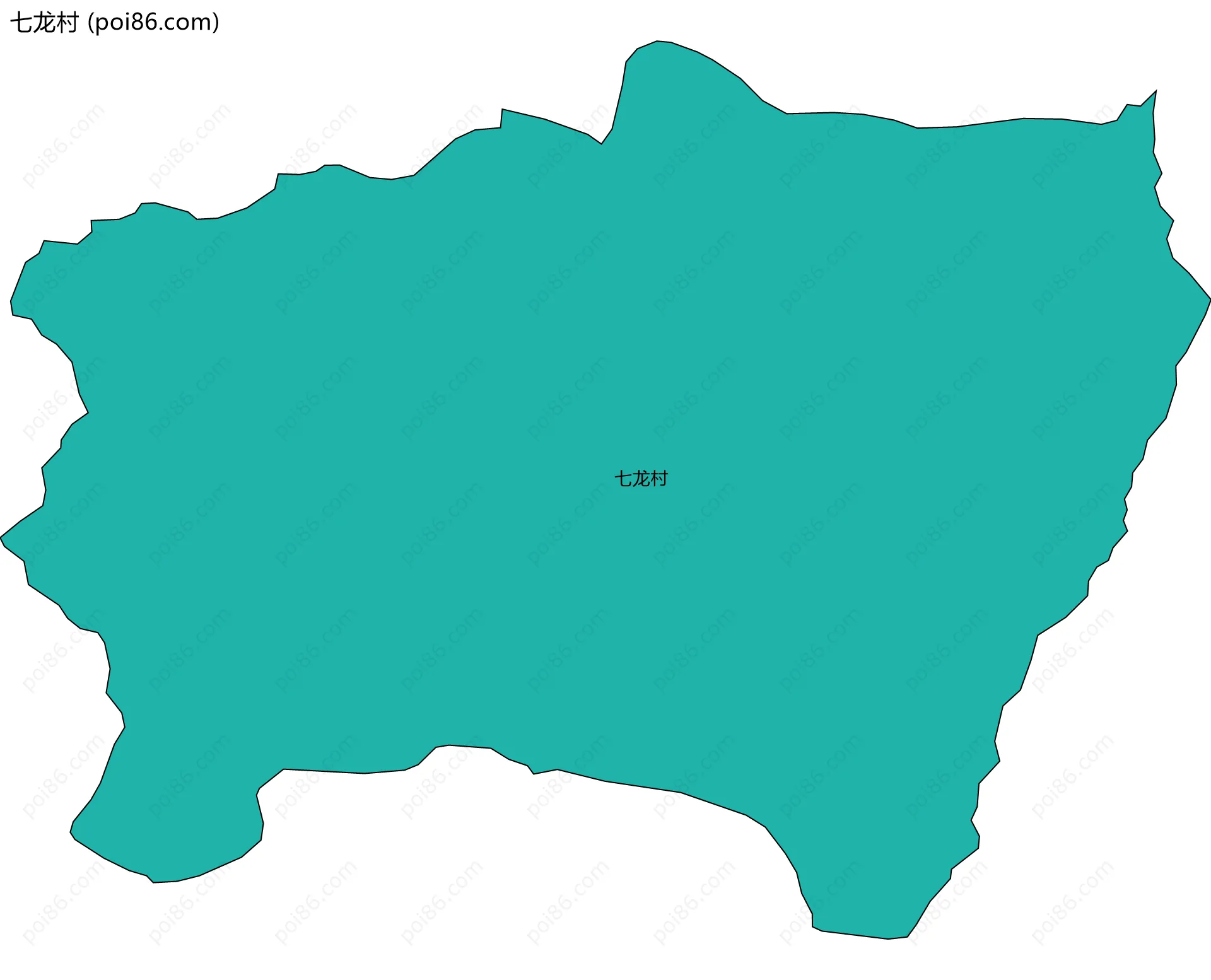 七龙村边界地图