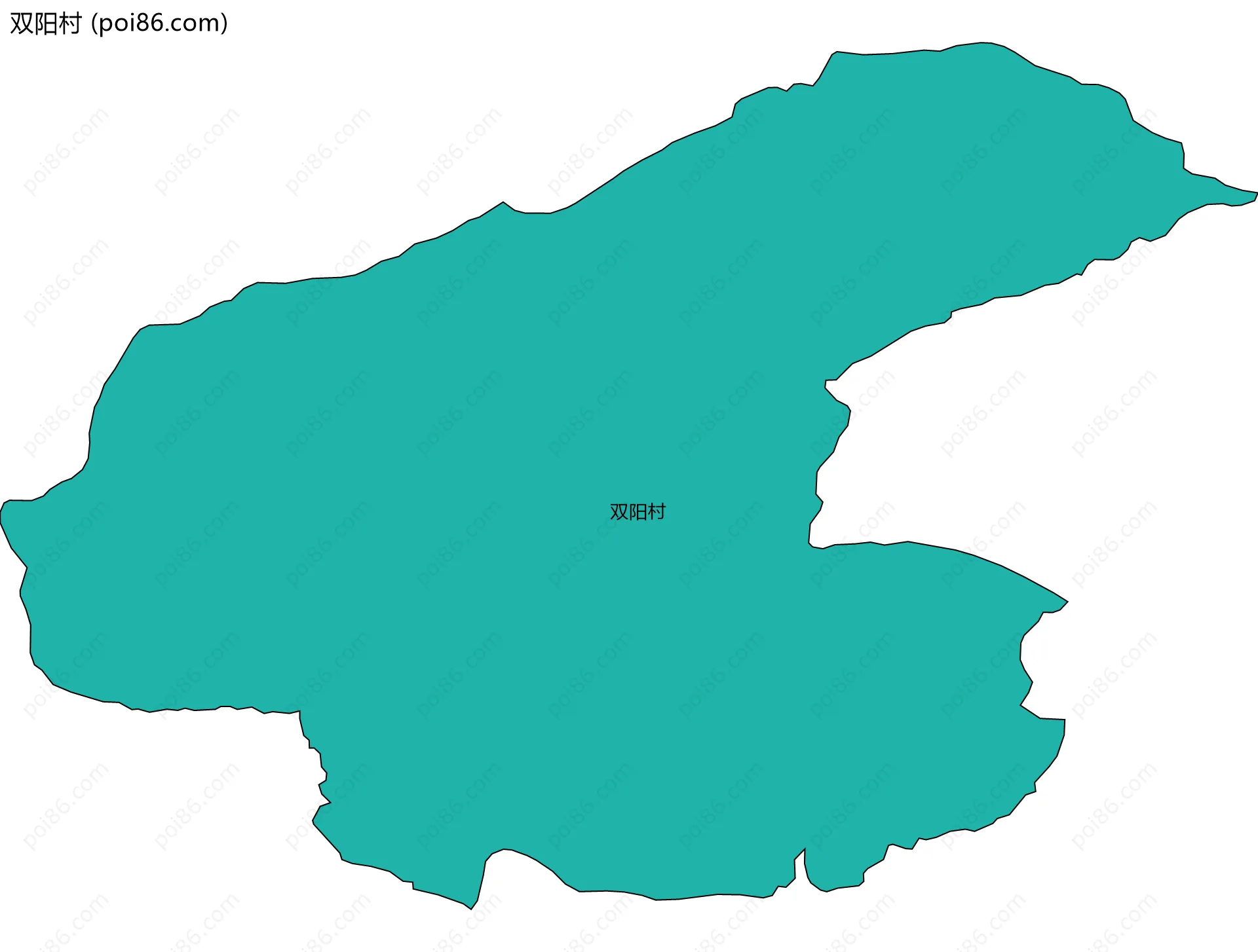 双阳村边界地图