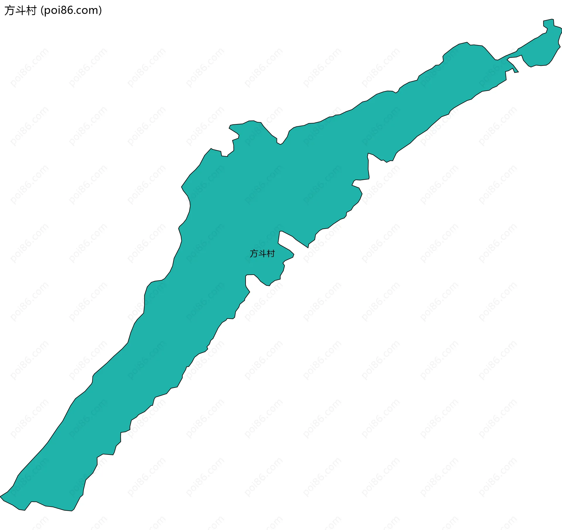 方斗村边界地图