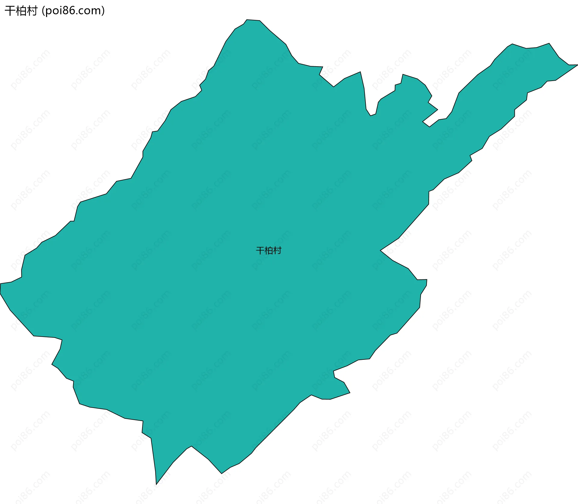 干柏村边界地图