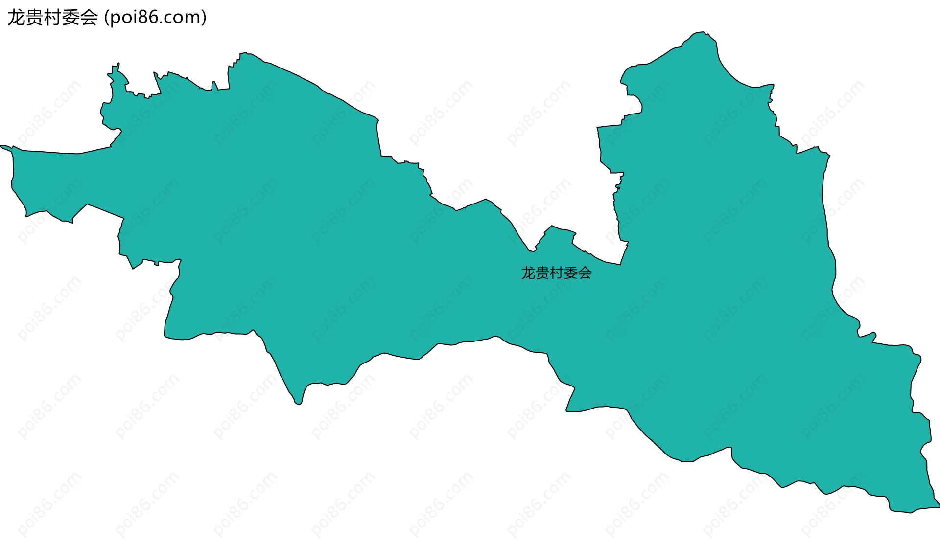 龙贵村委会边界地图