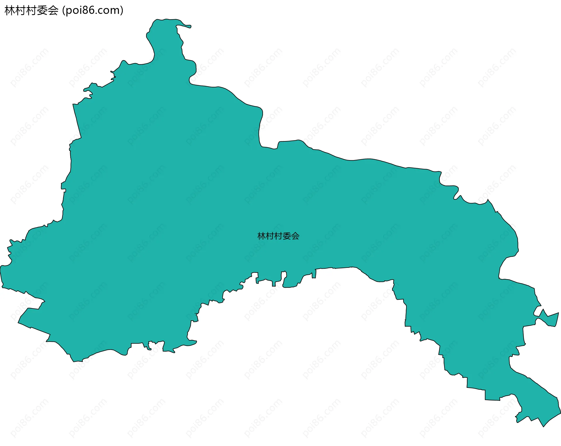 林村村委会边界地图