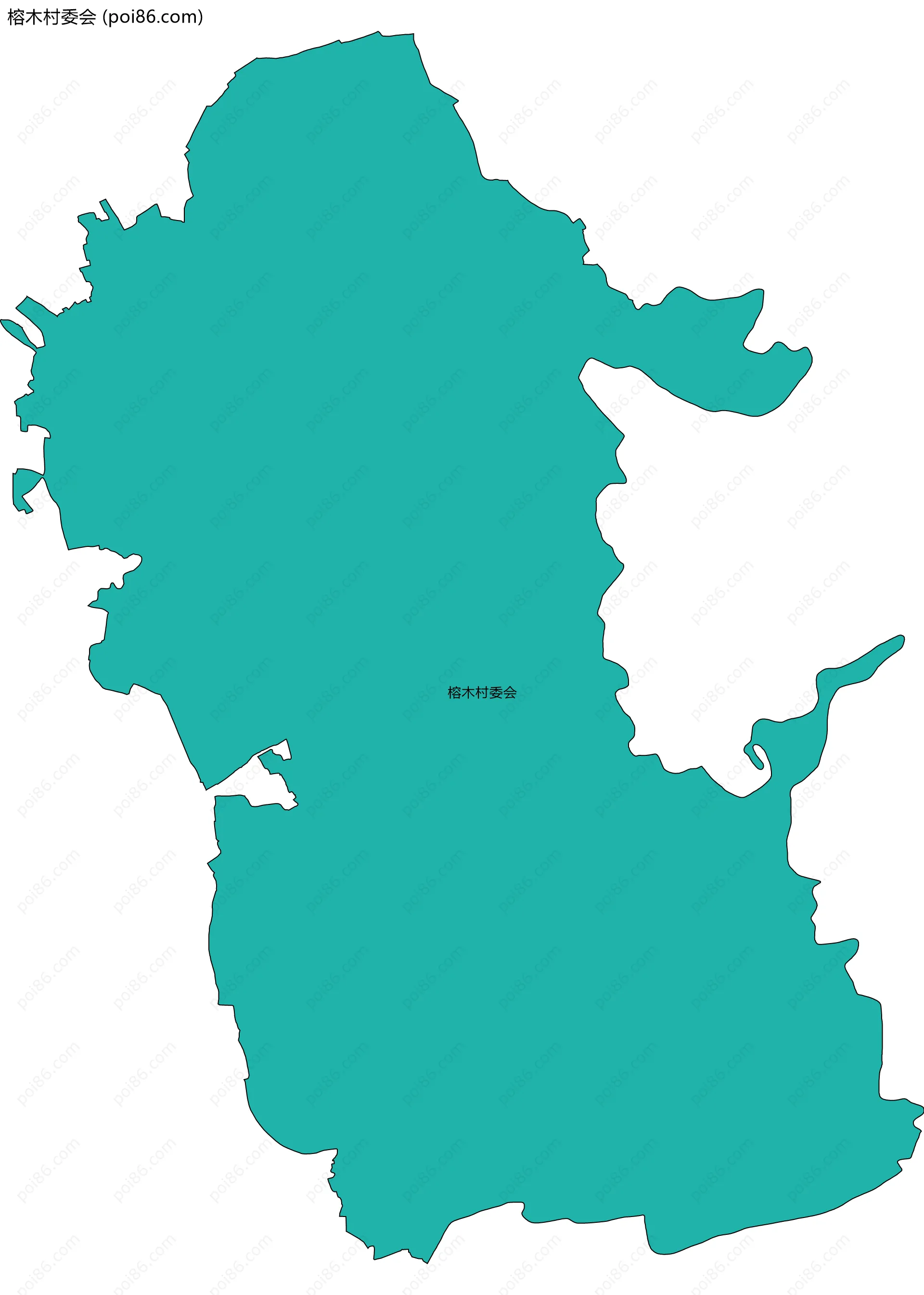 榕木村委会边界地图