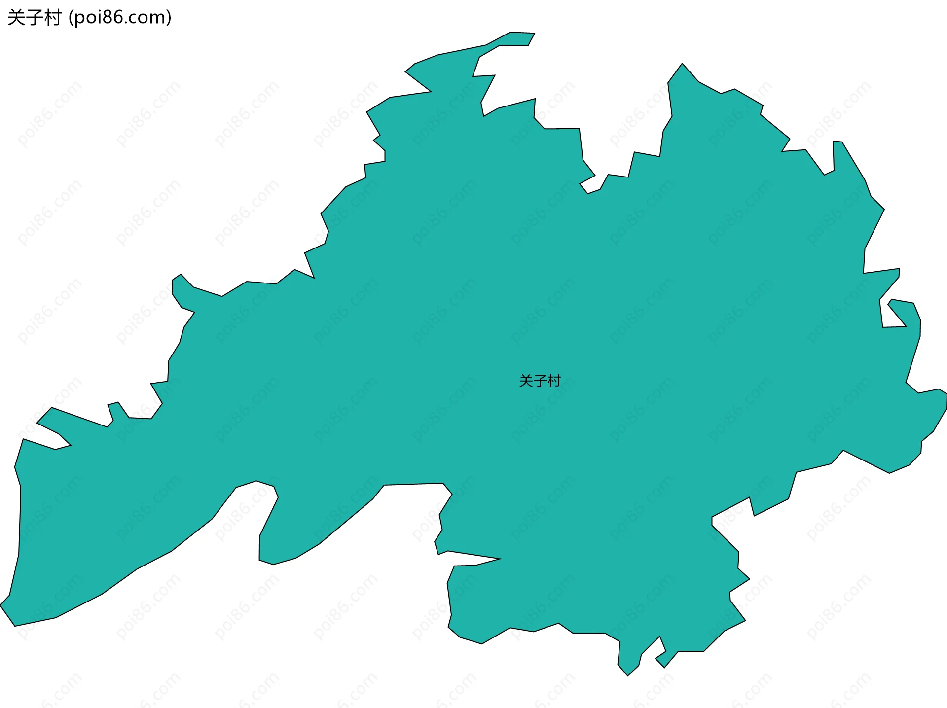 关子村边界地图