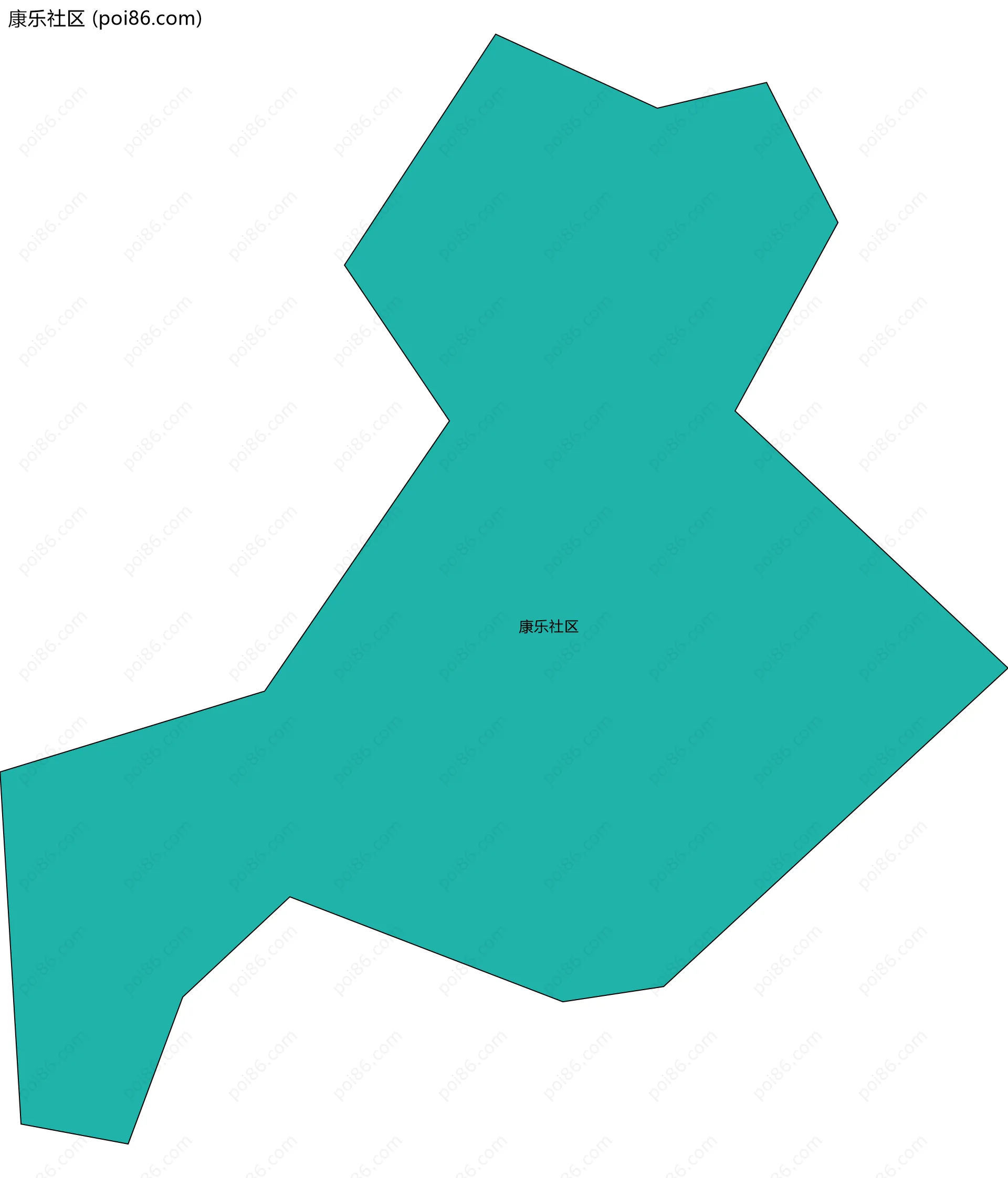 康乐社区边界地图