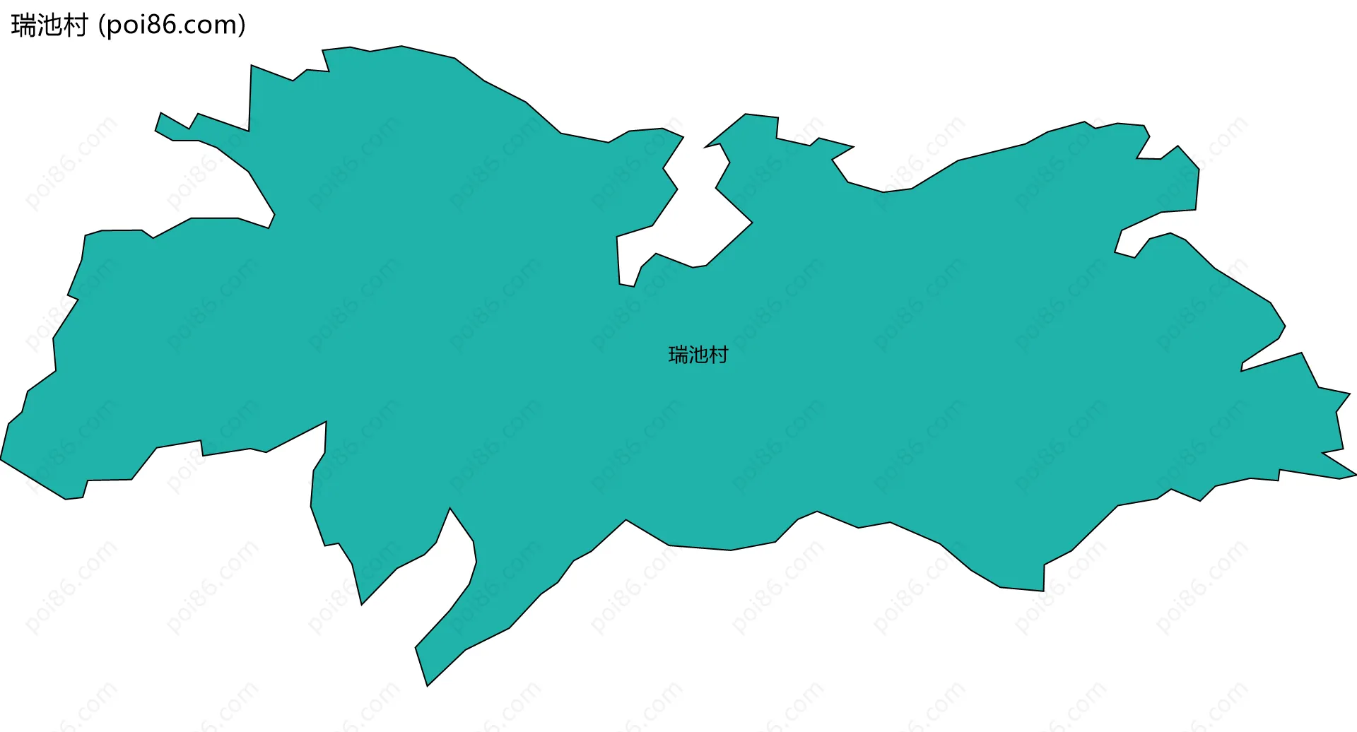 瑞池村边界地图