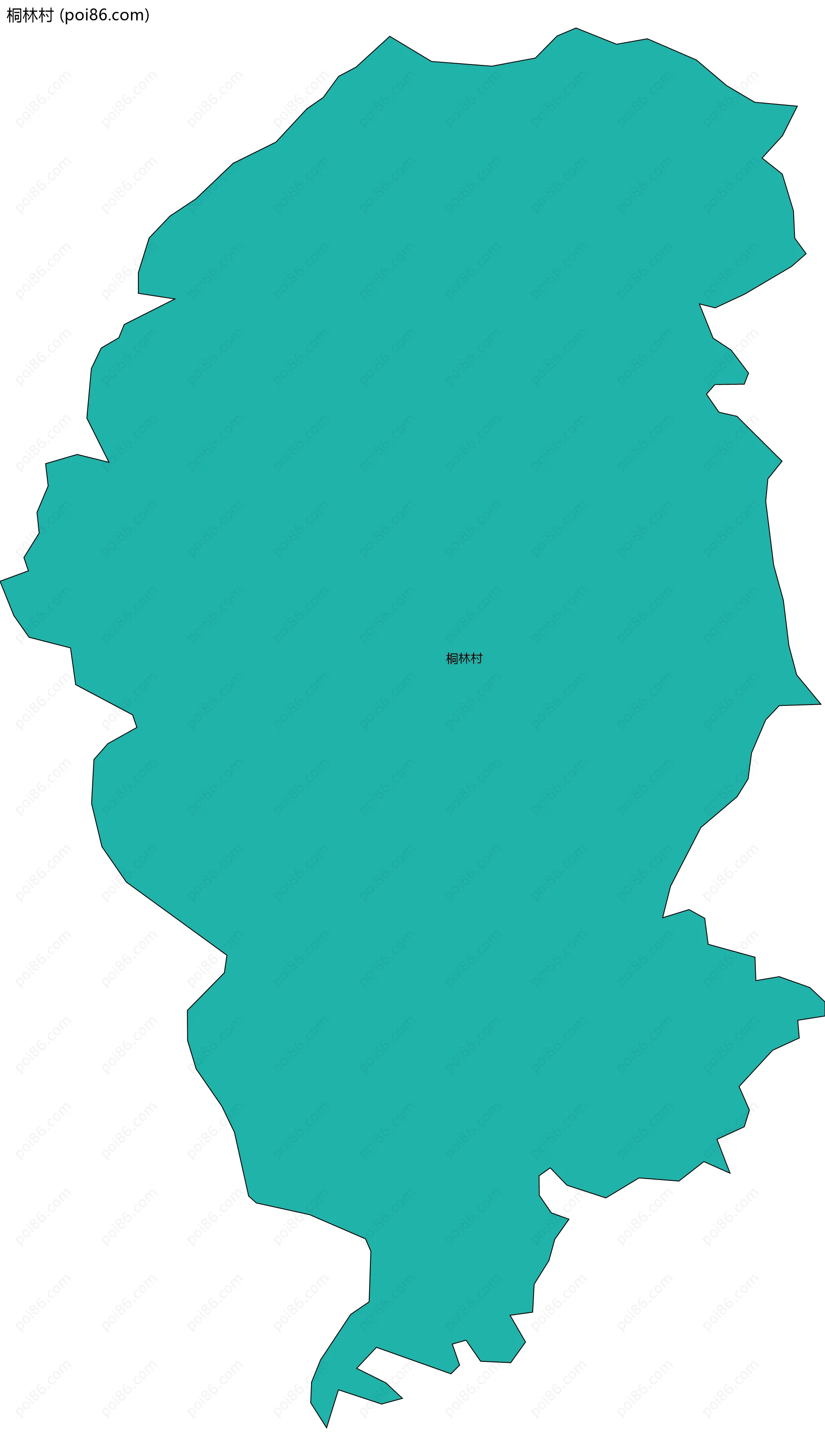 桐林村边界地图