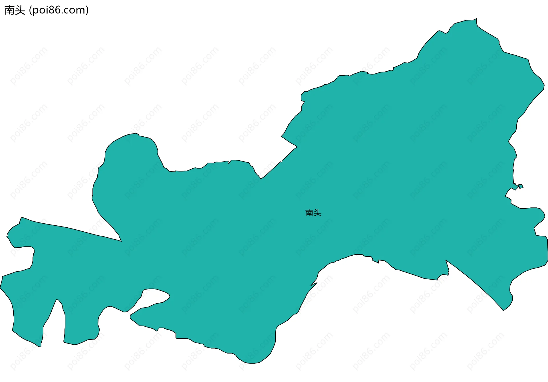 南头边界地图