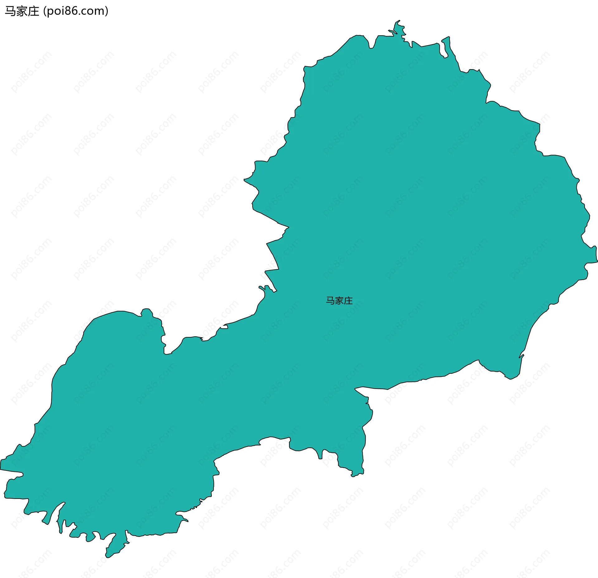 马家庄边界地图