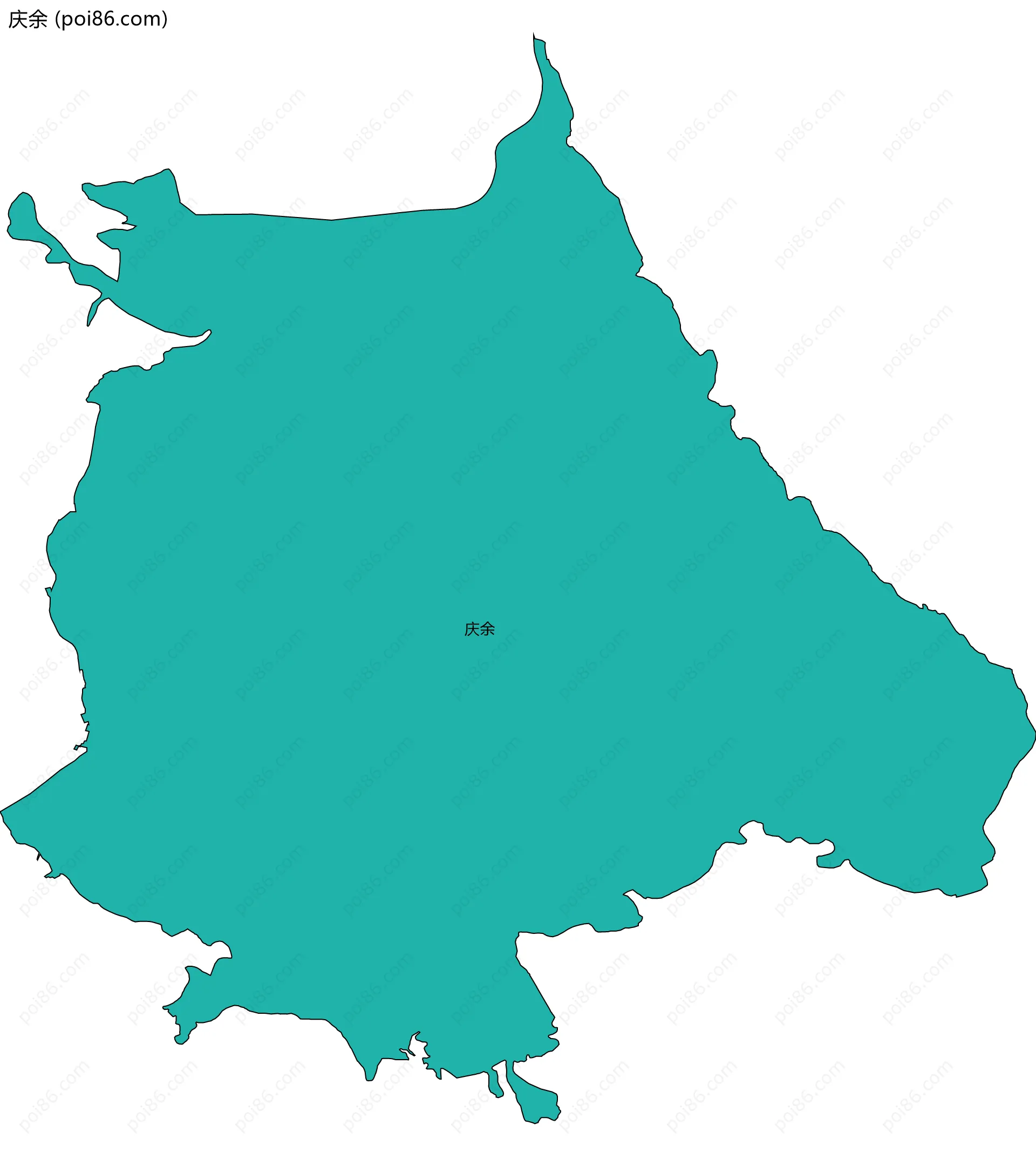 庆余边界地图
