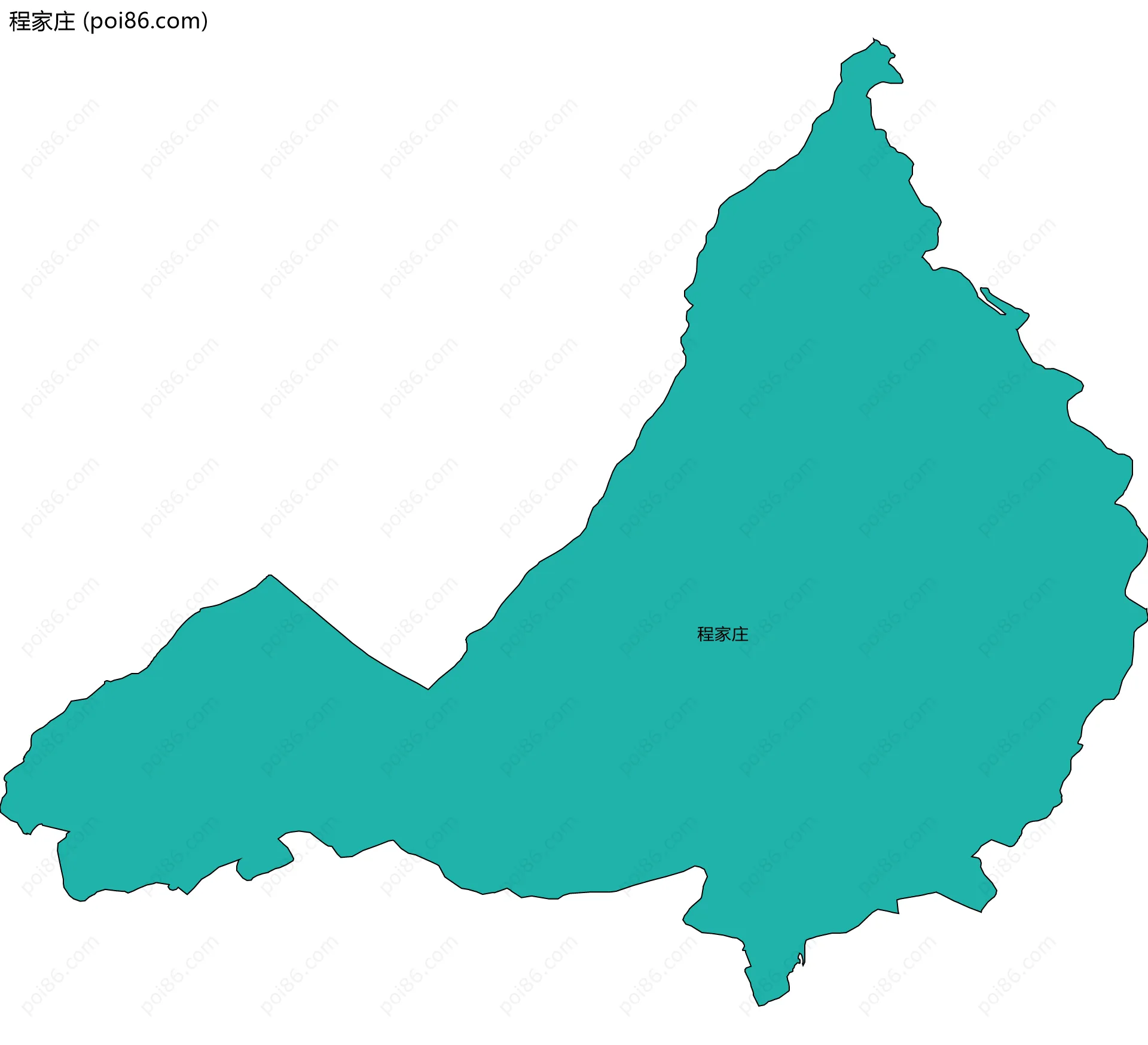 程家庄边界地图