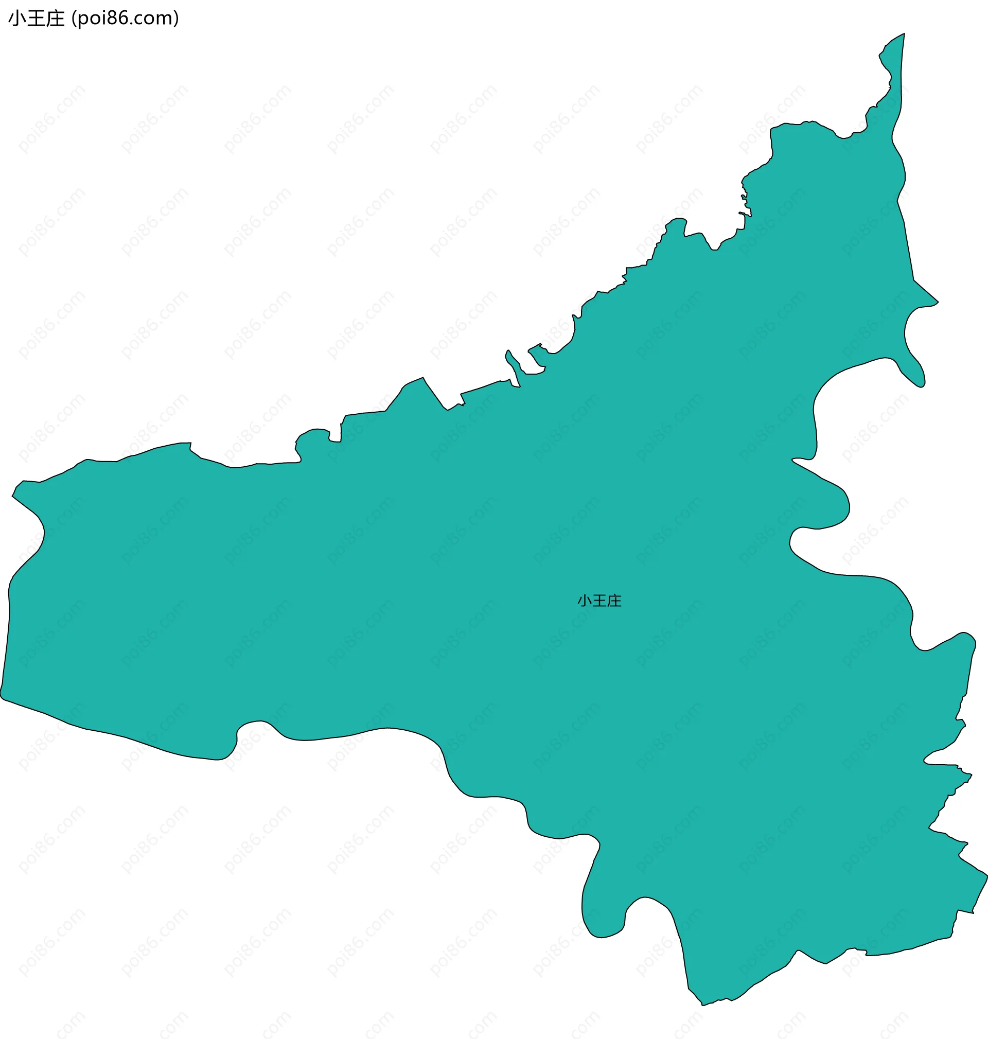 小王庄边界地图