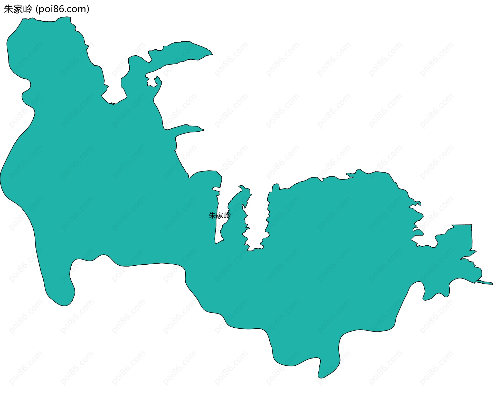 朱家岭边界地图