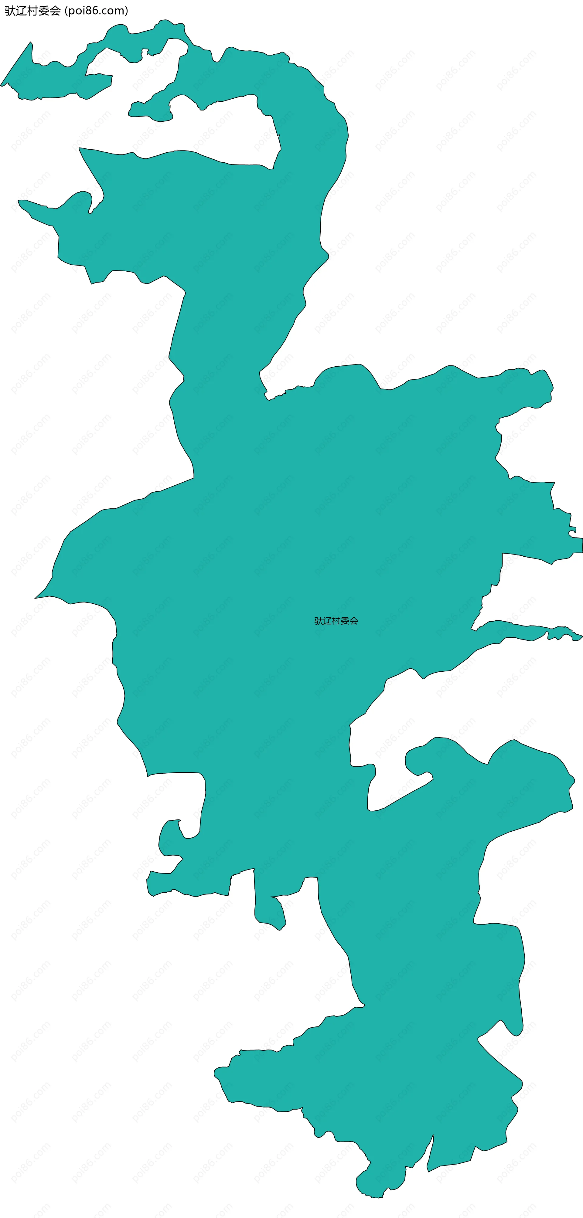 驮辽村委会边界地图