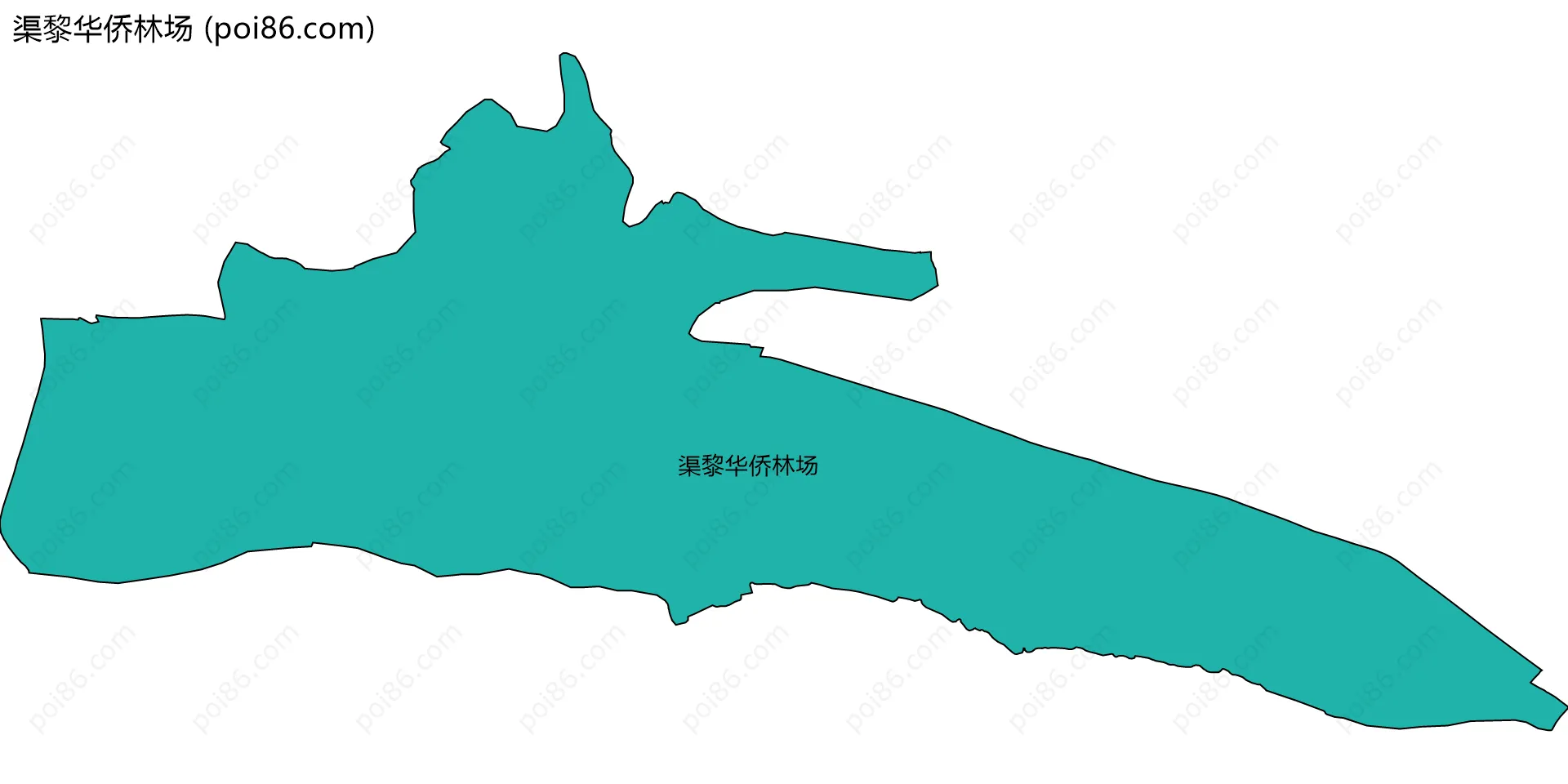 渠黎华侨林场边界地图