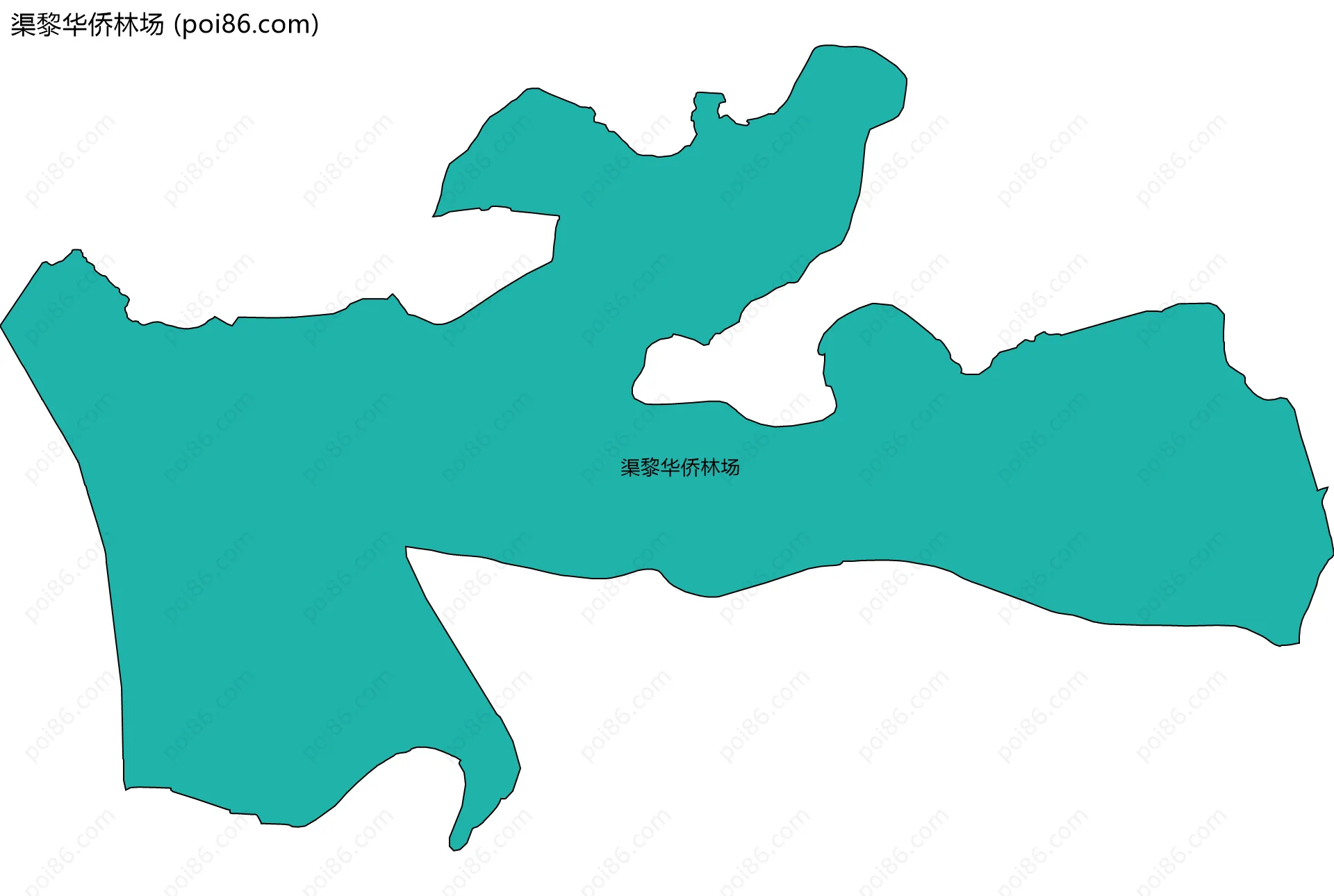 渠黎华侨林场边界地图