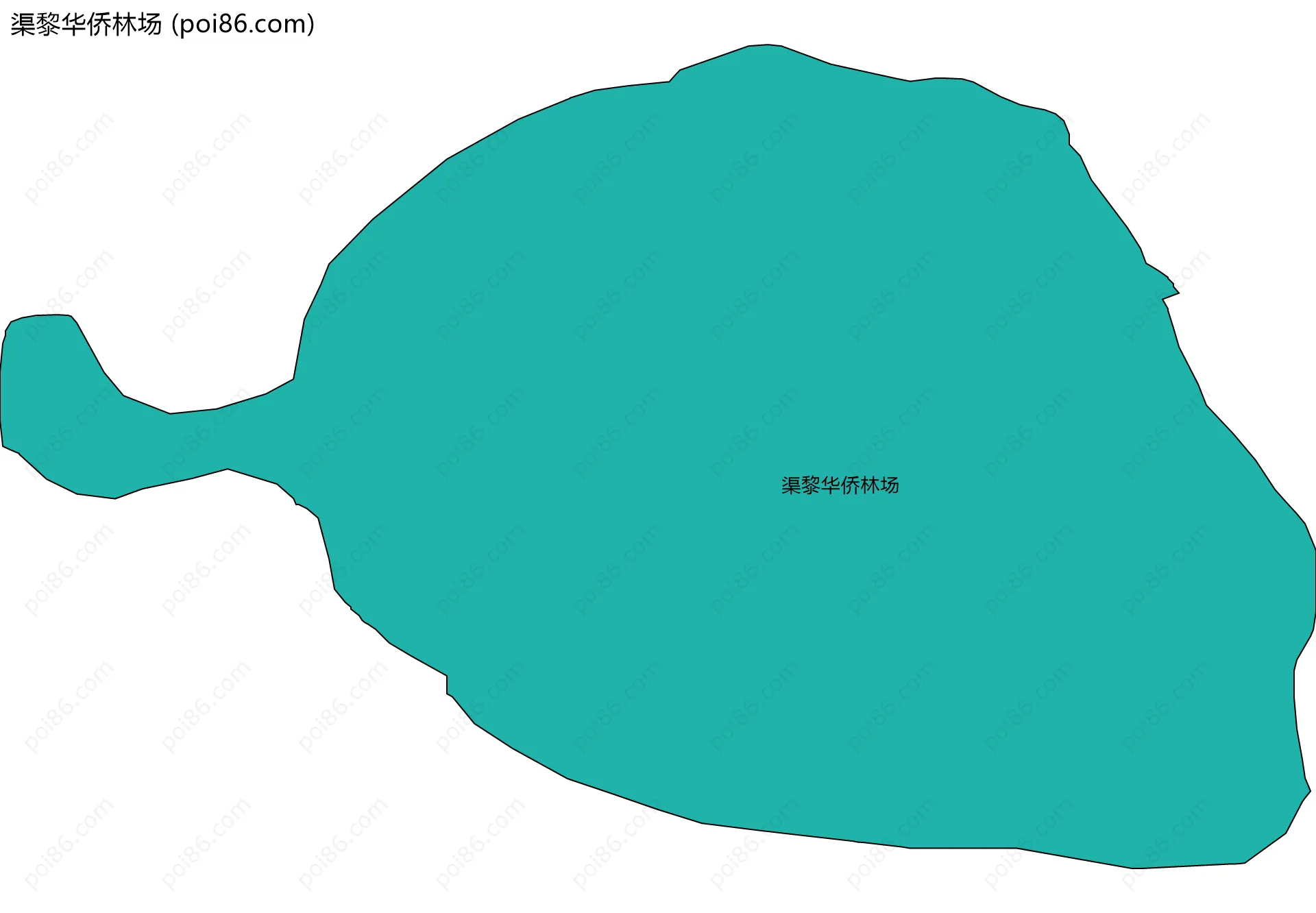 渠黎华侨林场边界地图