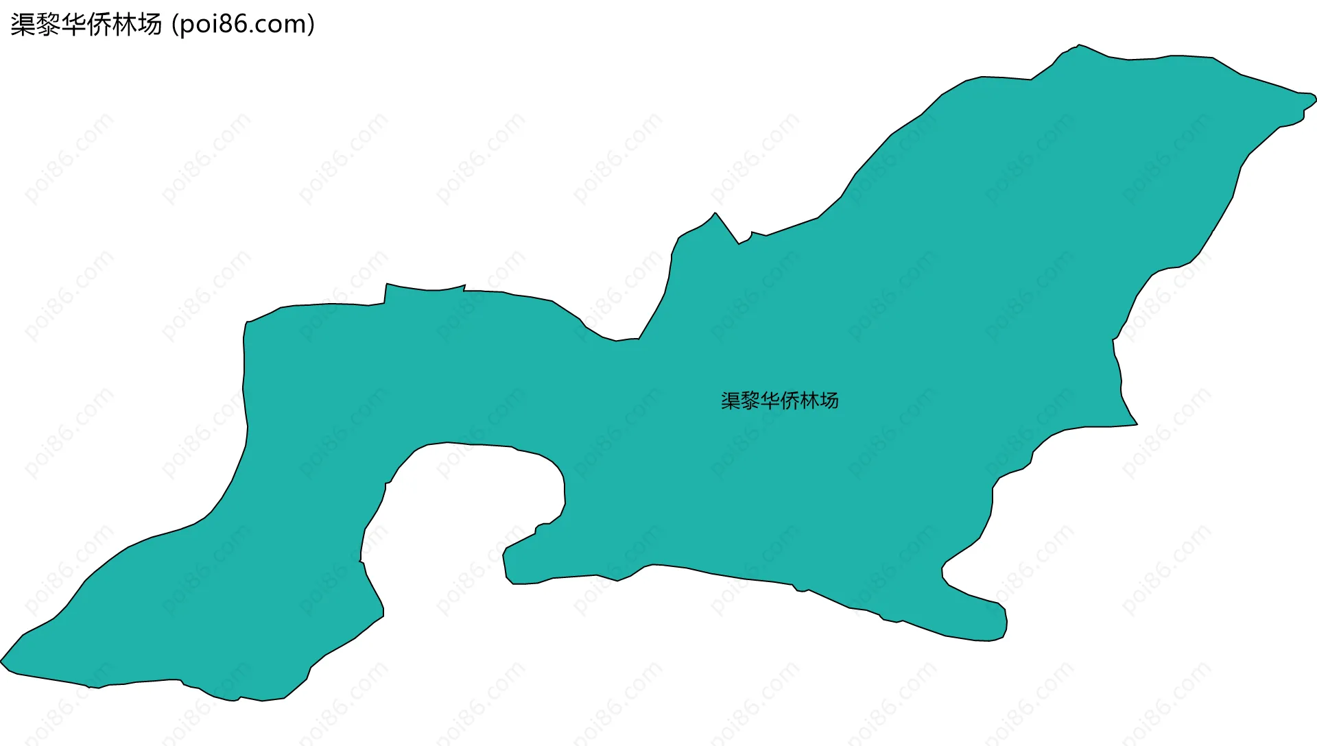 渠黎华侨林场边界地图