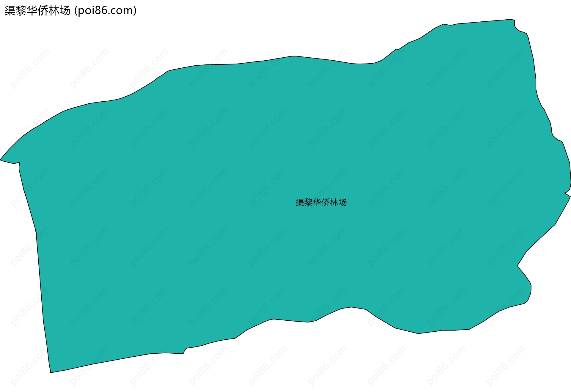 渠黎华侨林场边界地图