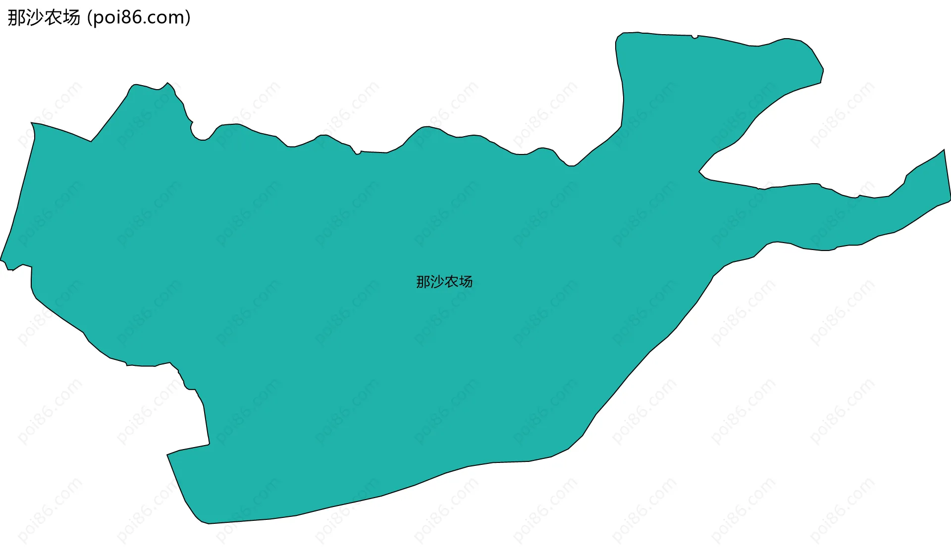 那沙农场边界地图