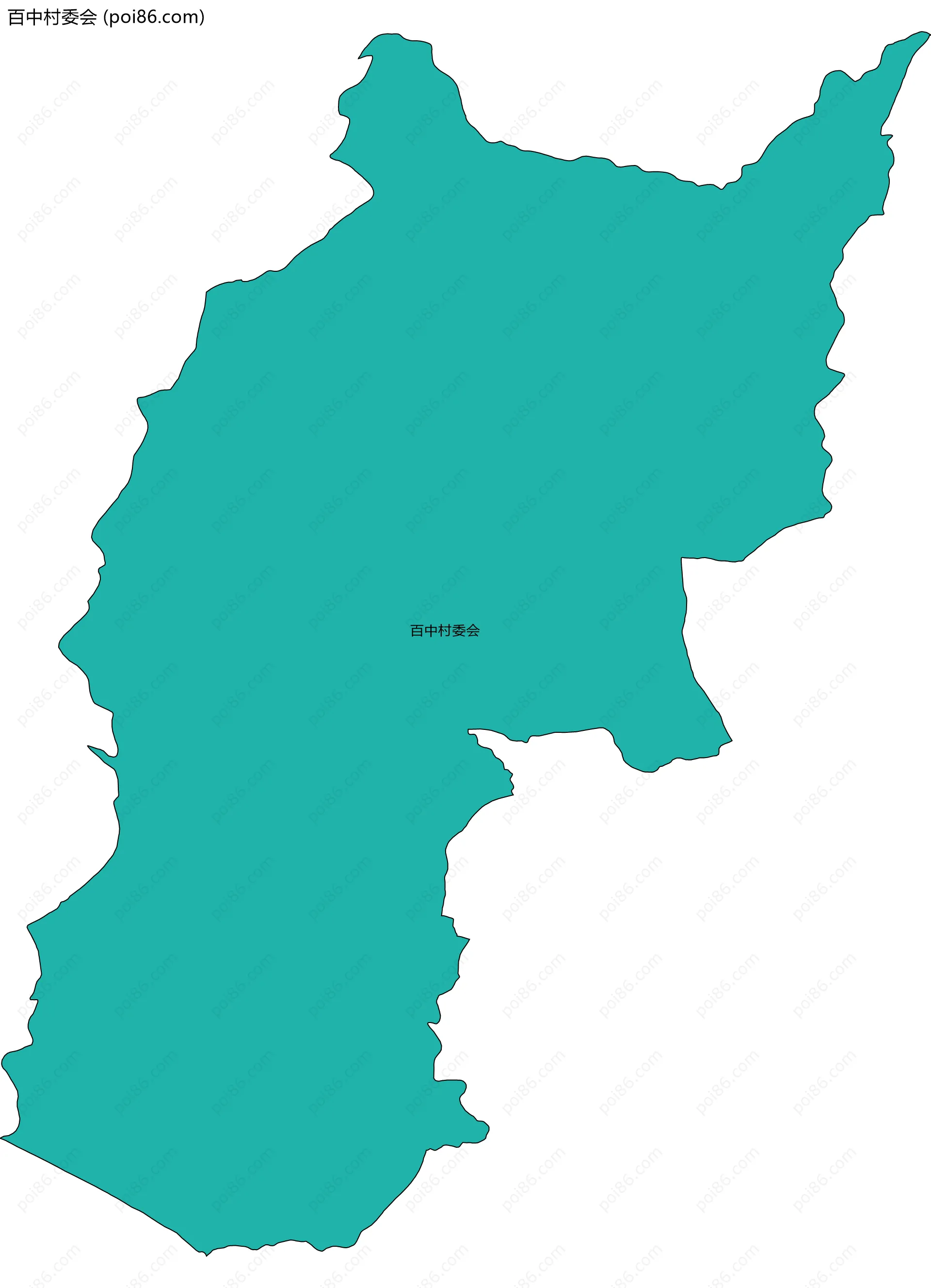 百中村委会边界地图