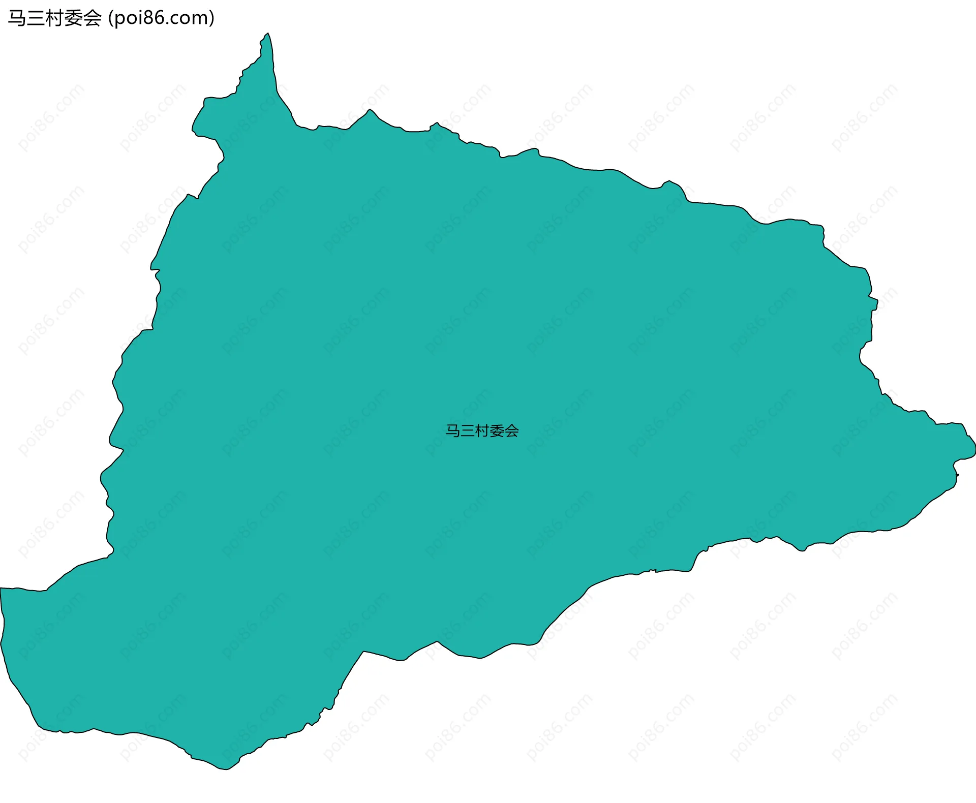 马三村委会边界地图