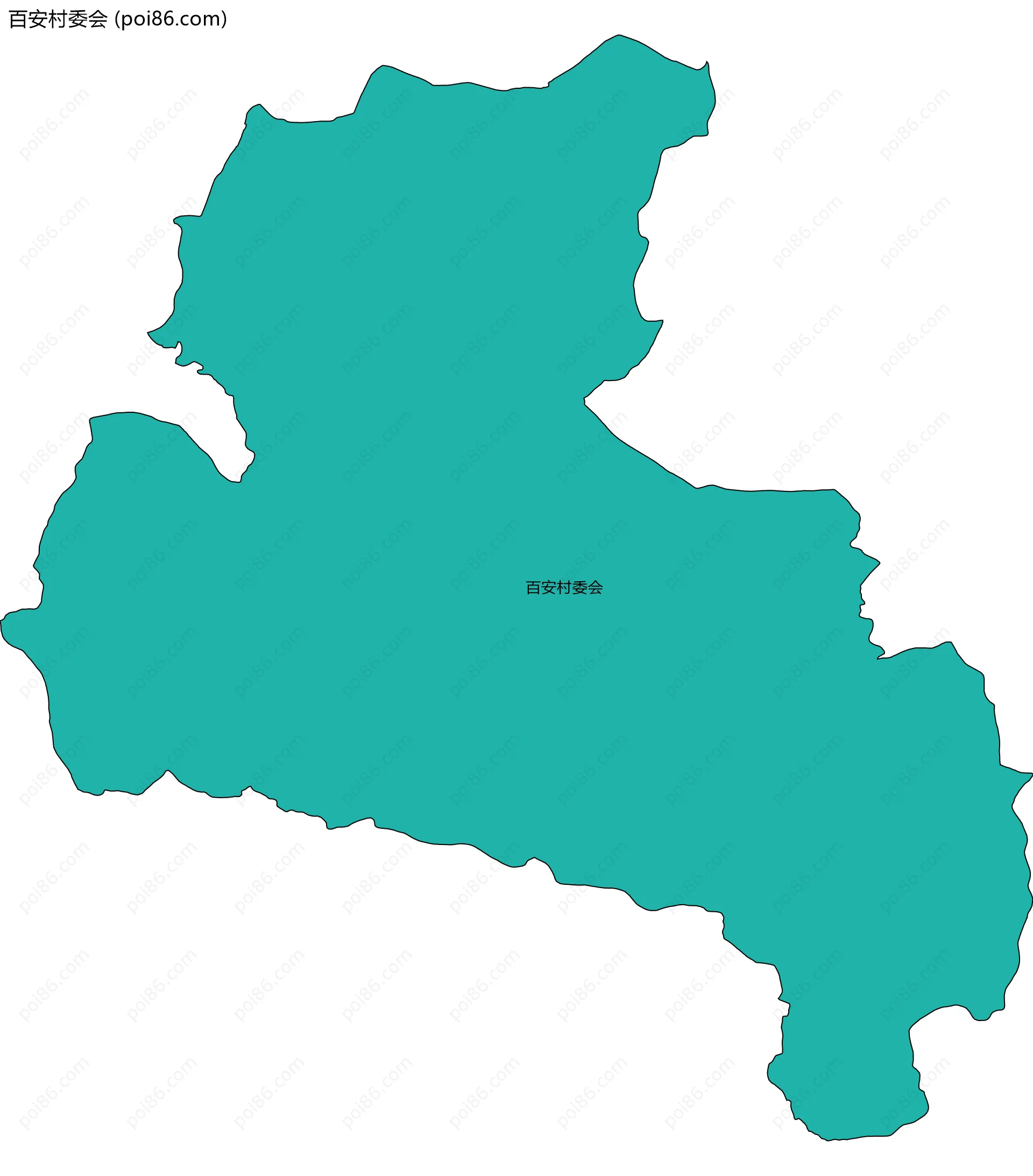 百安村委会边界地图