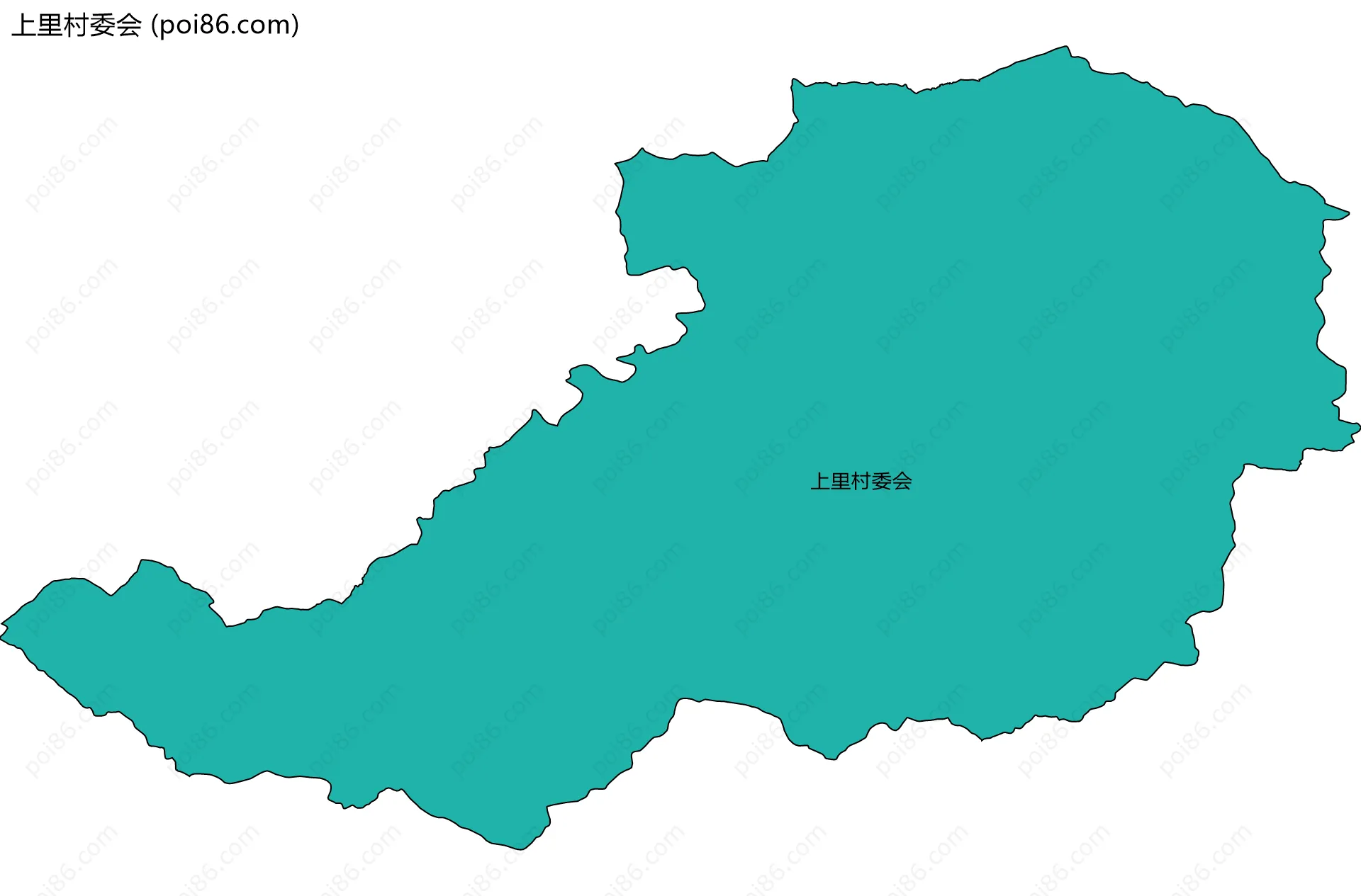 上里村委会边界地图