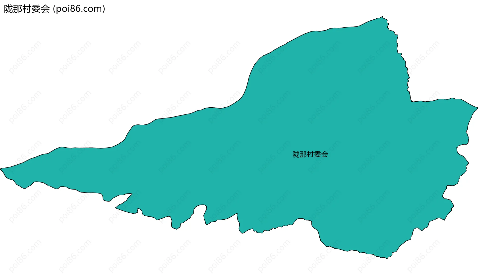陇那村委会边界地图