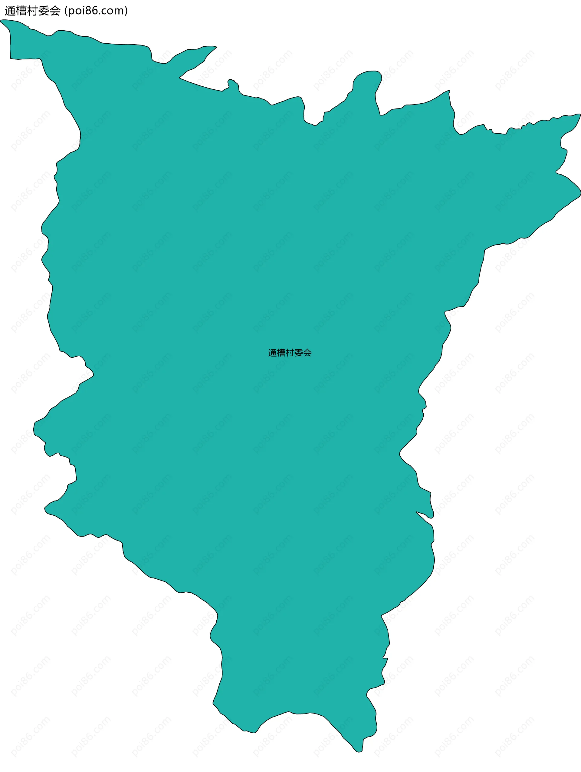 通槽村委会边界地图