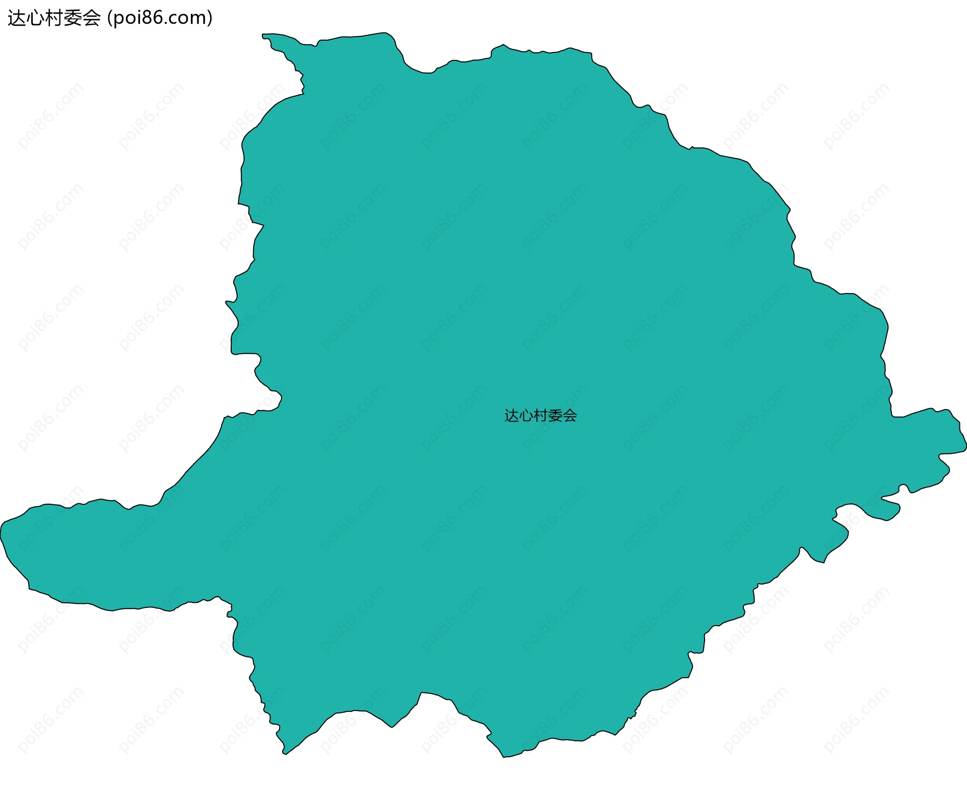 达心村委会边界地图