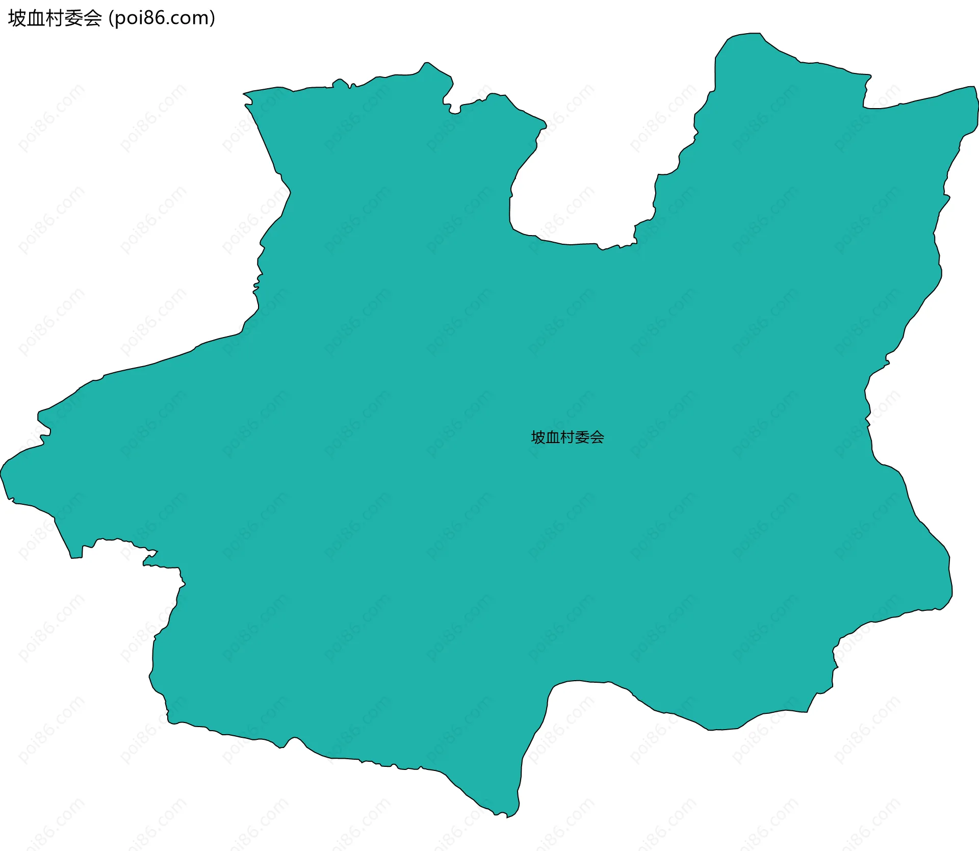 坡血村委会边界地图