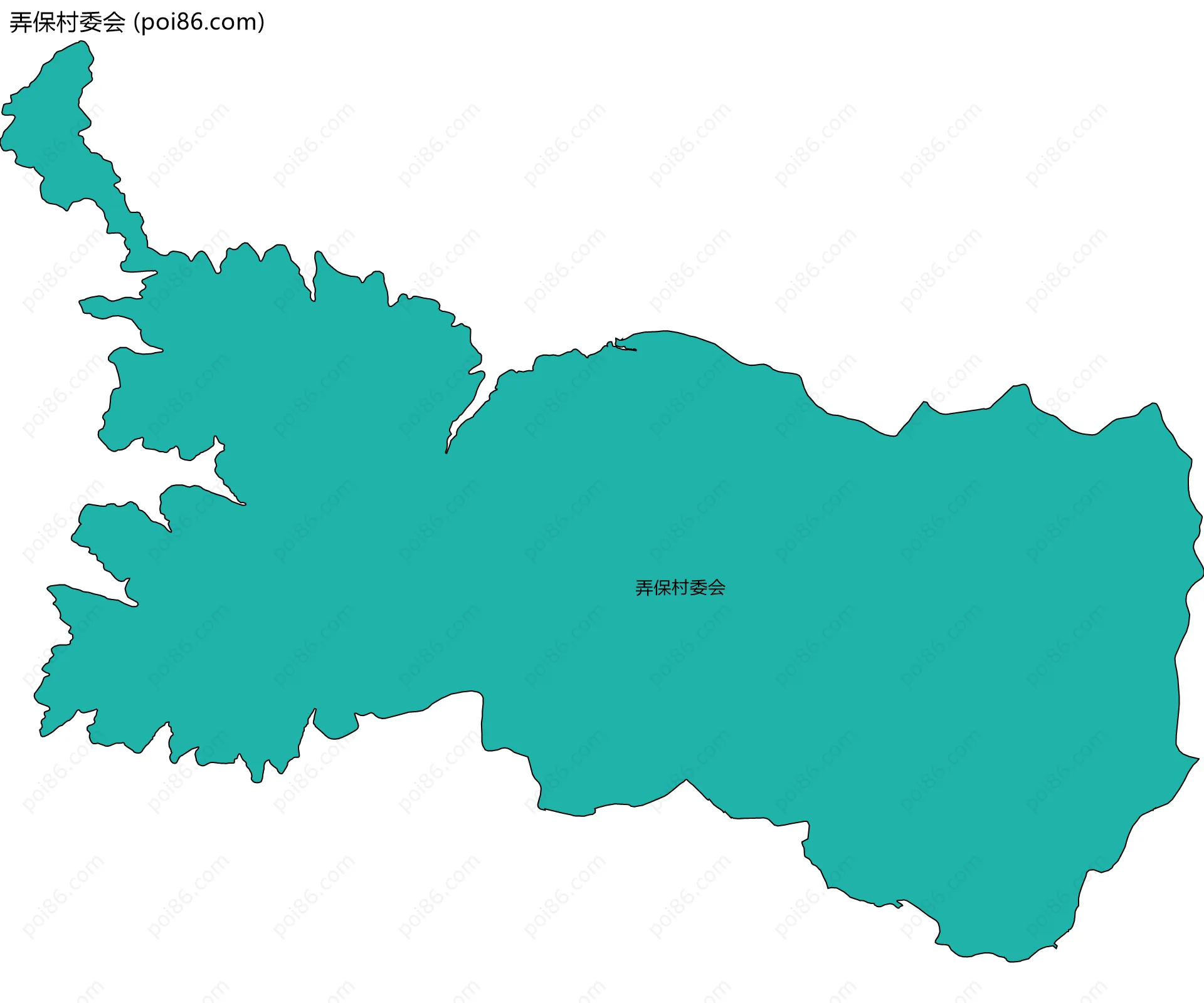 弄保村委会边界地图