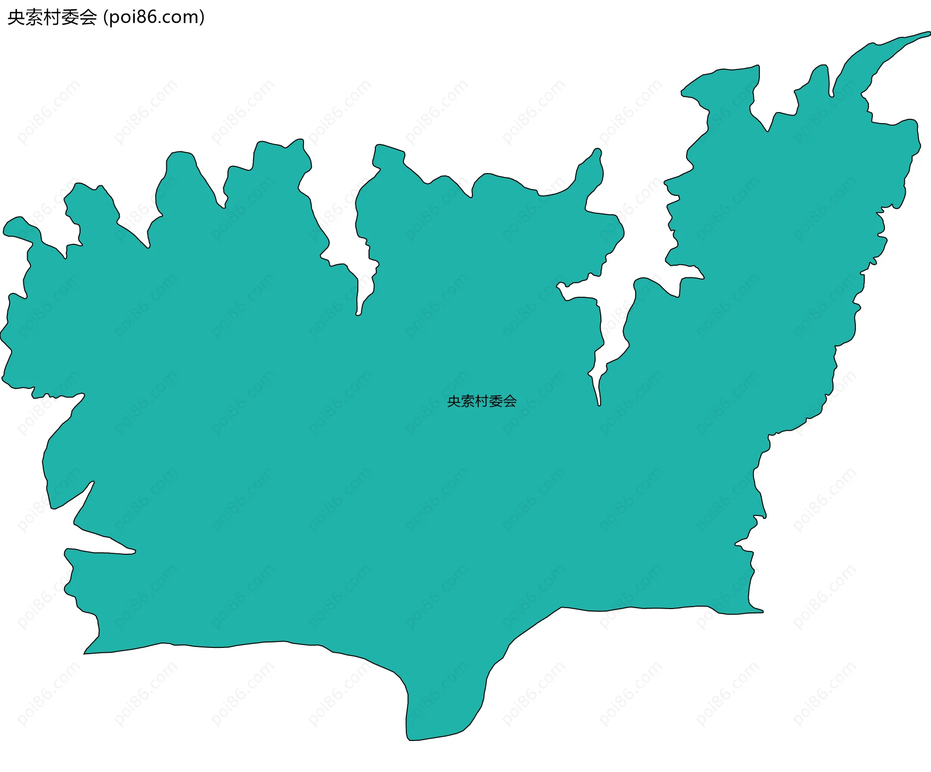 央索村委会边界地图