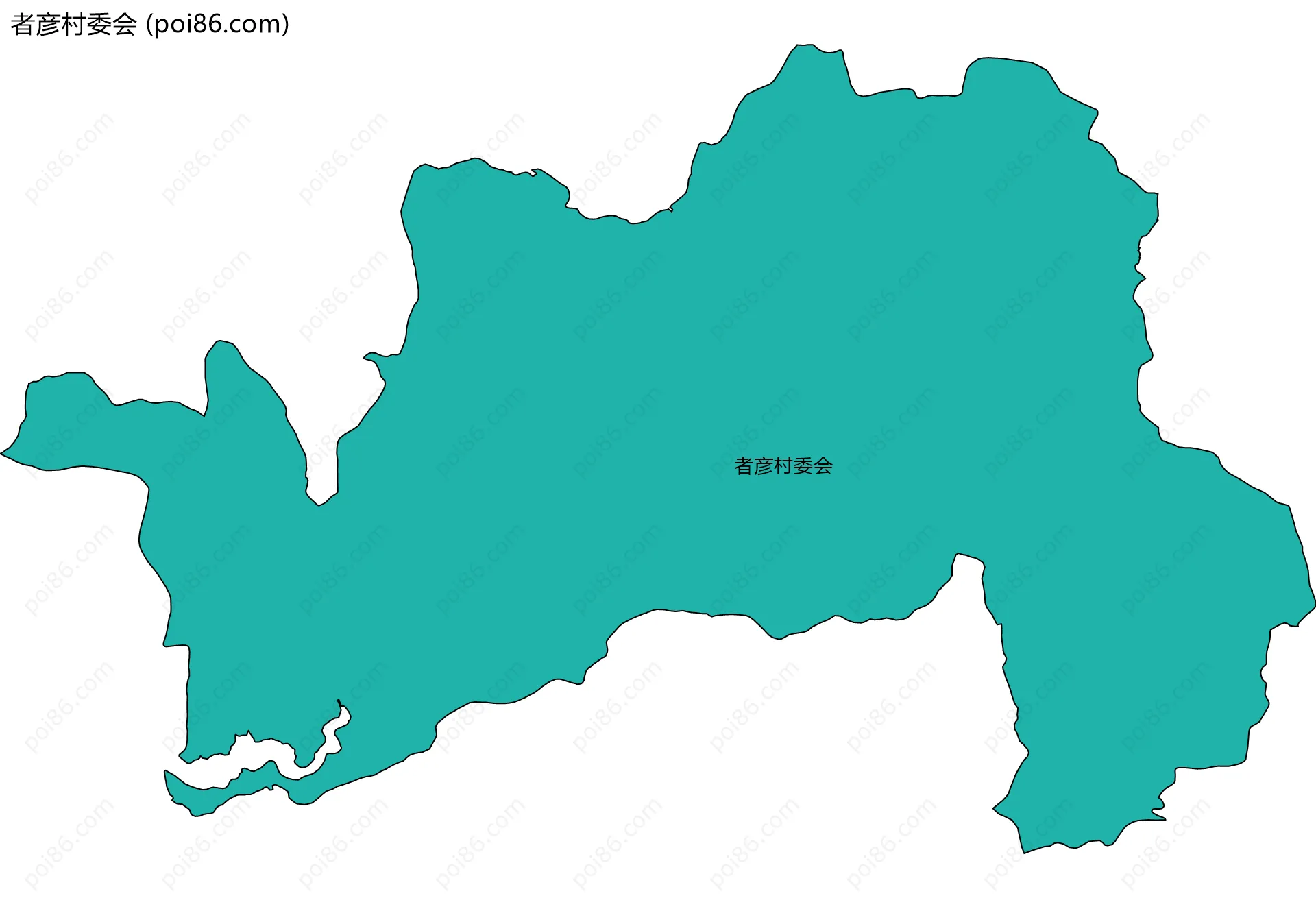 者彦村委会边界地图