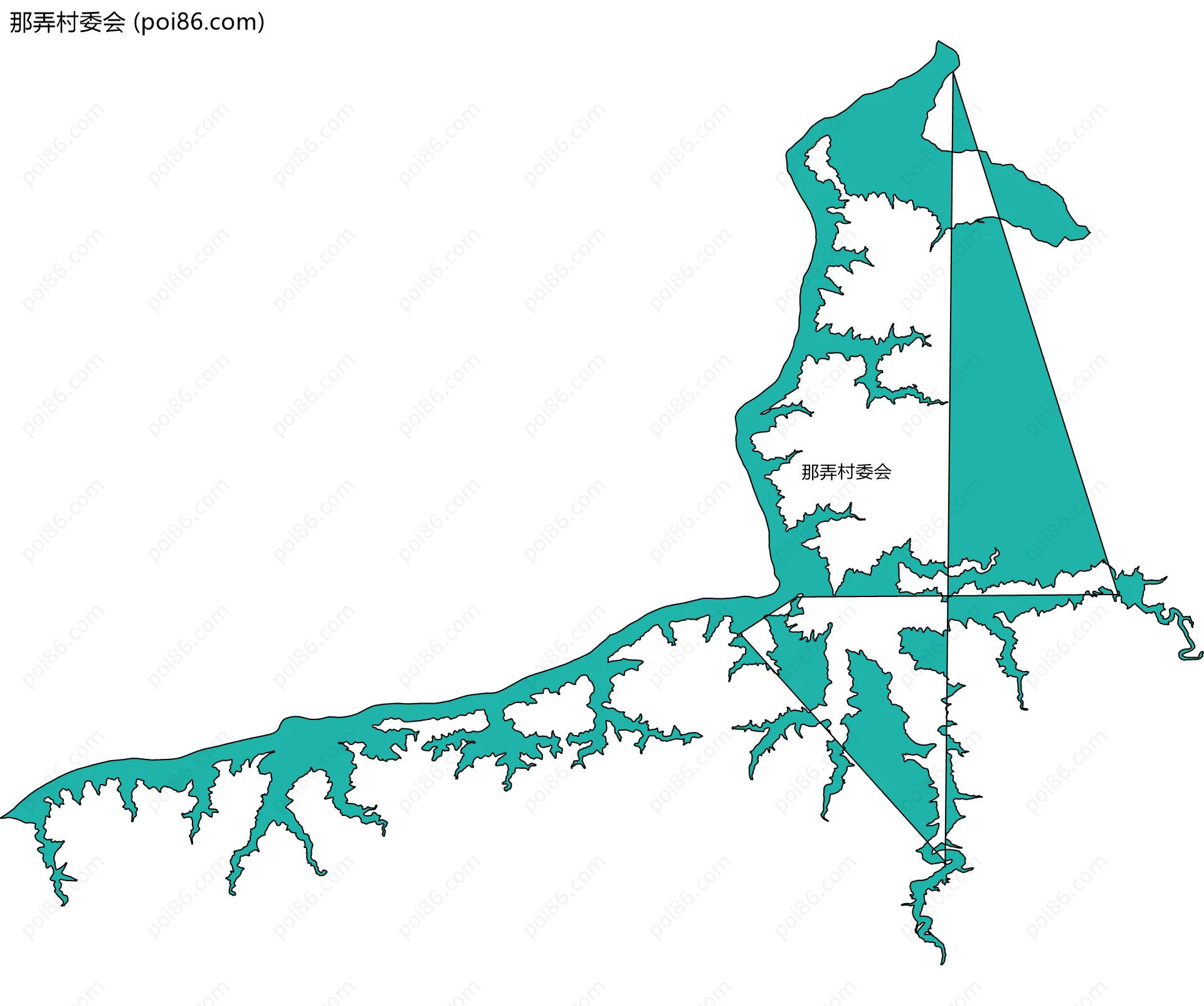 那弄村委会边界地图