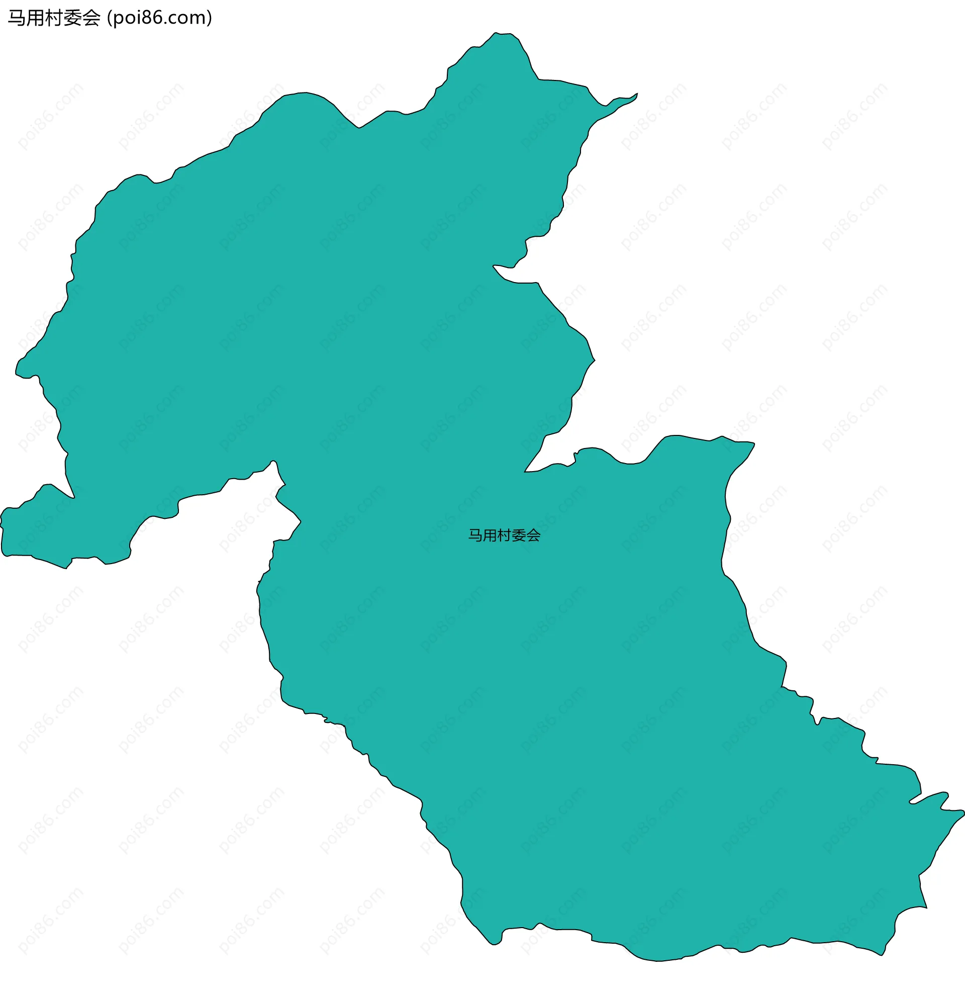 马用村委会边界地图