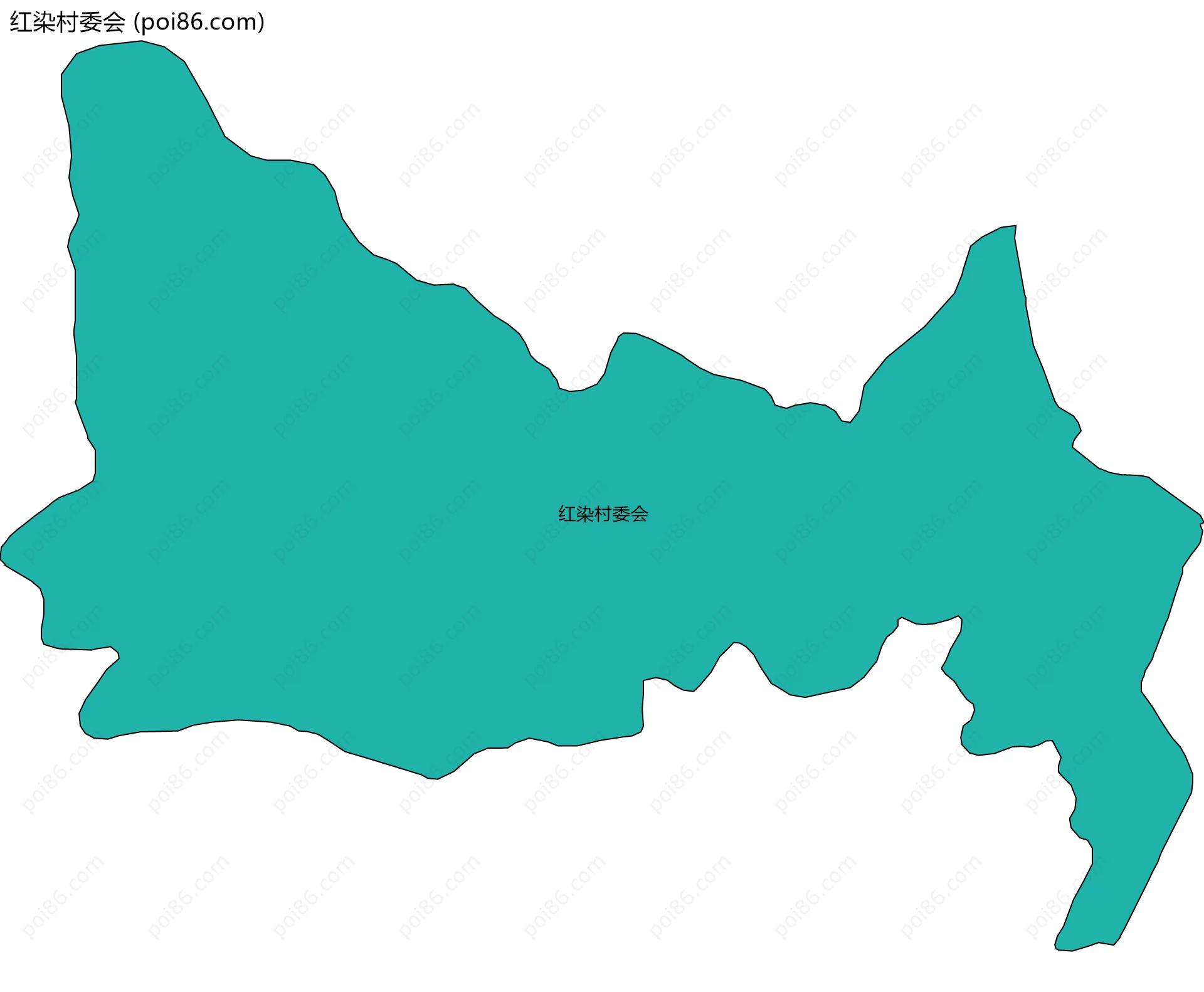 红染村委会边界地图