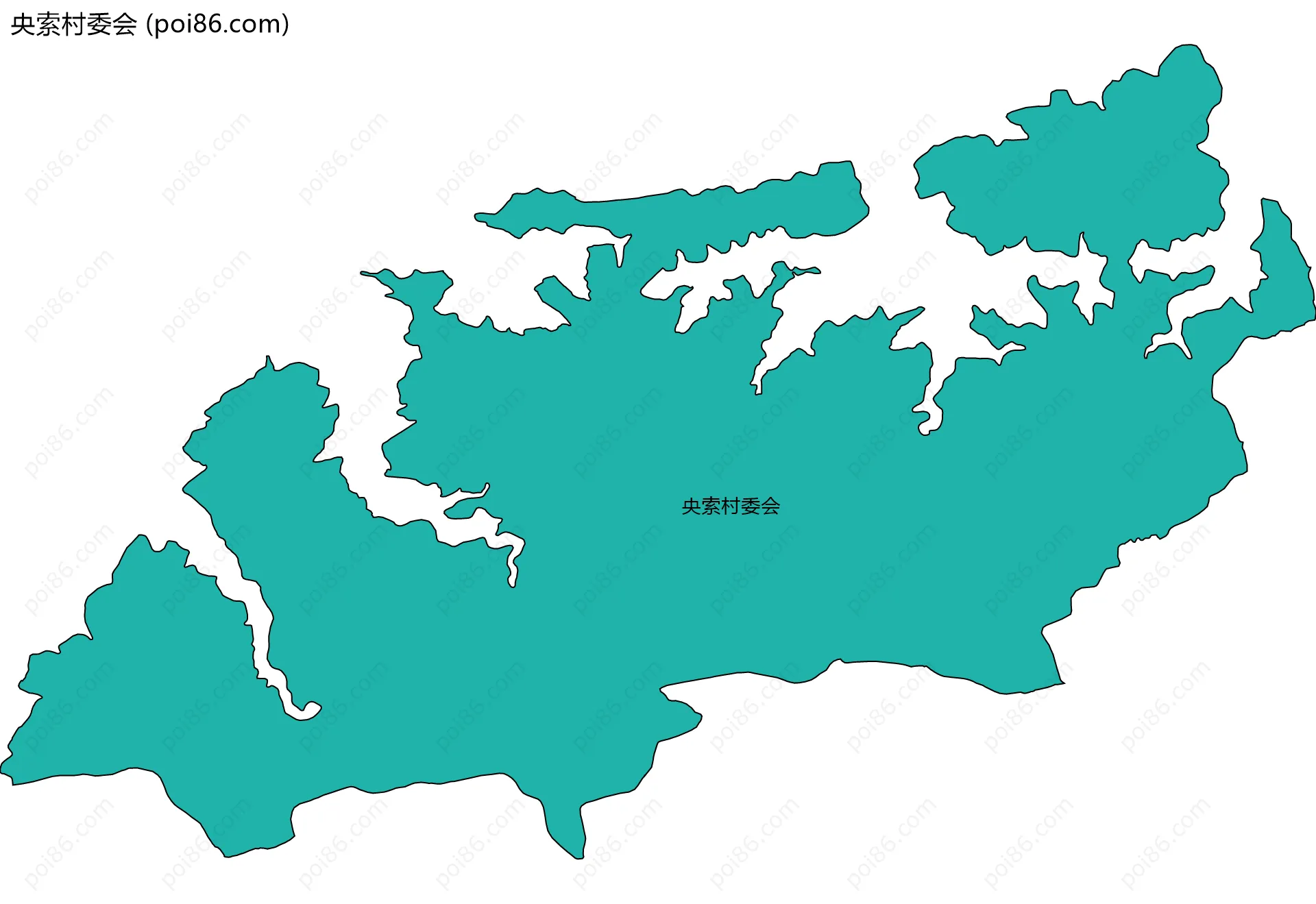 央索村委会边界地图