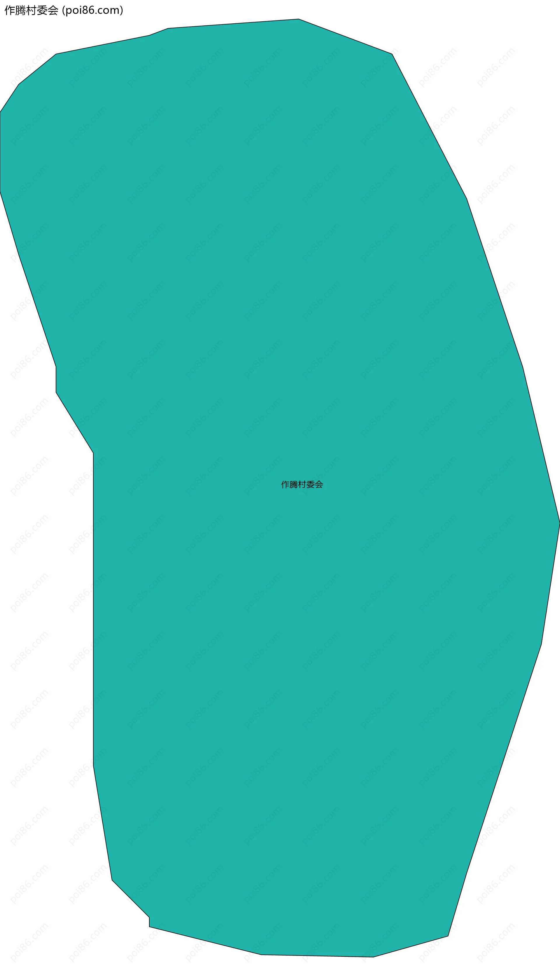 作腾村委会边界地图