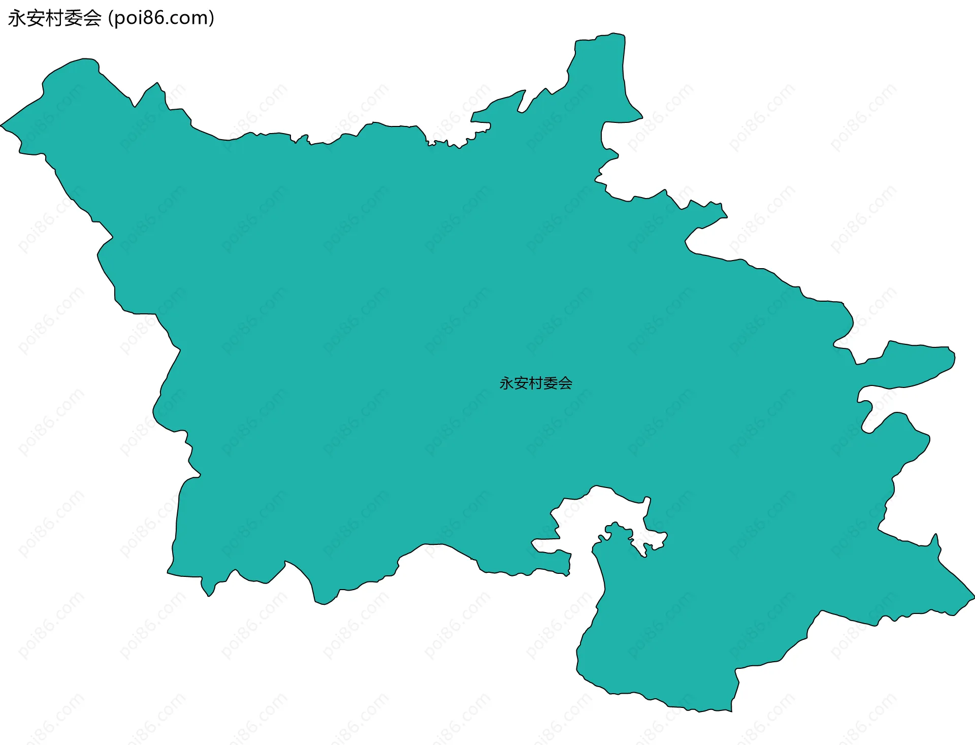 永安村委会边界地图