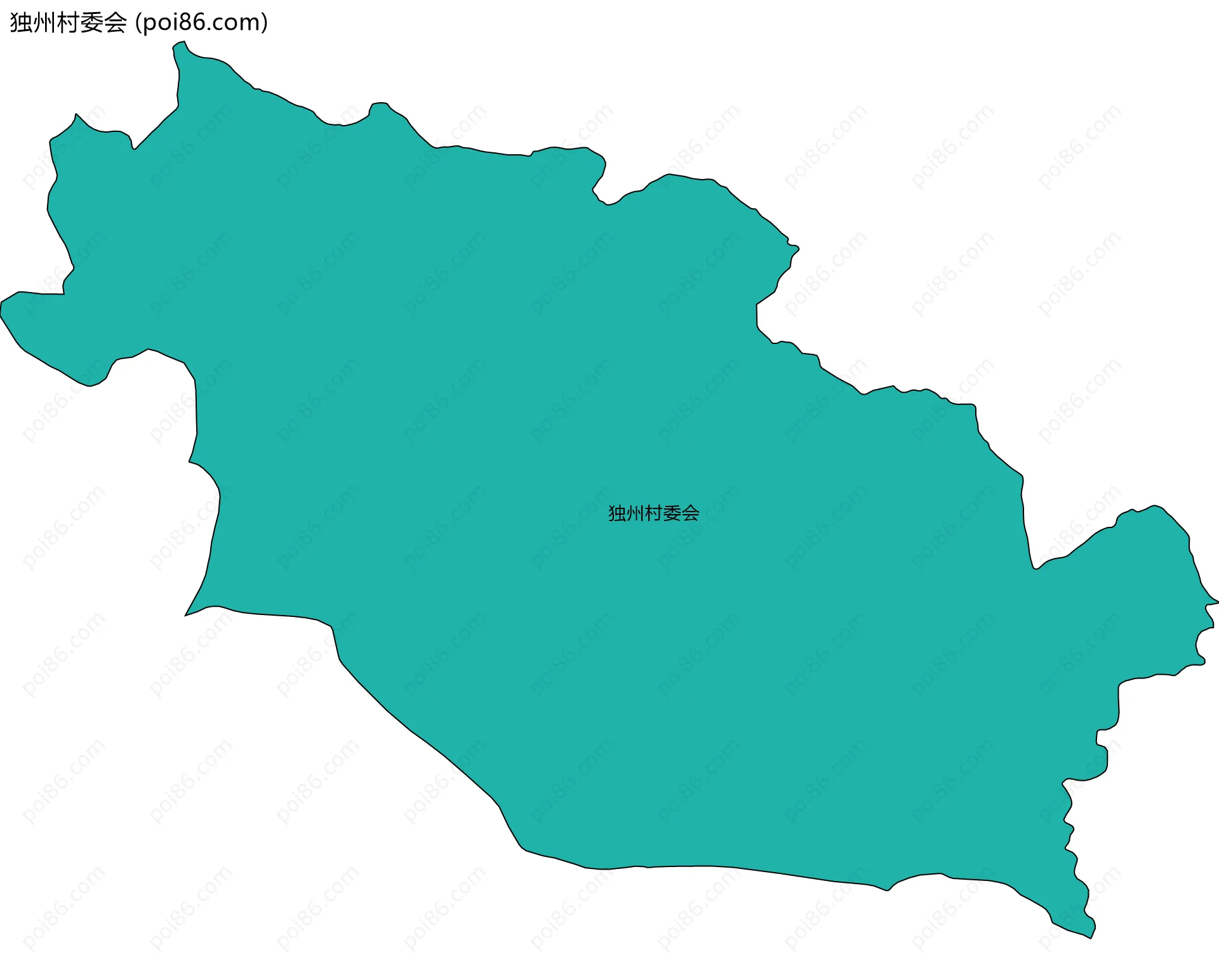 独州村委会边界地图